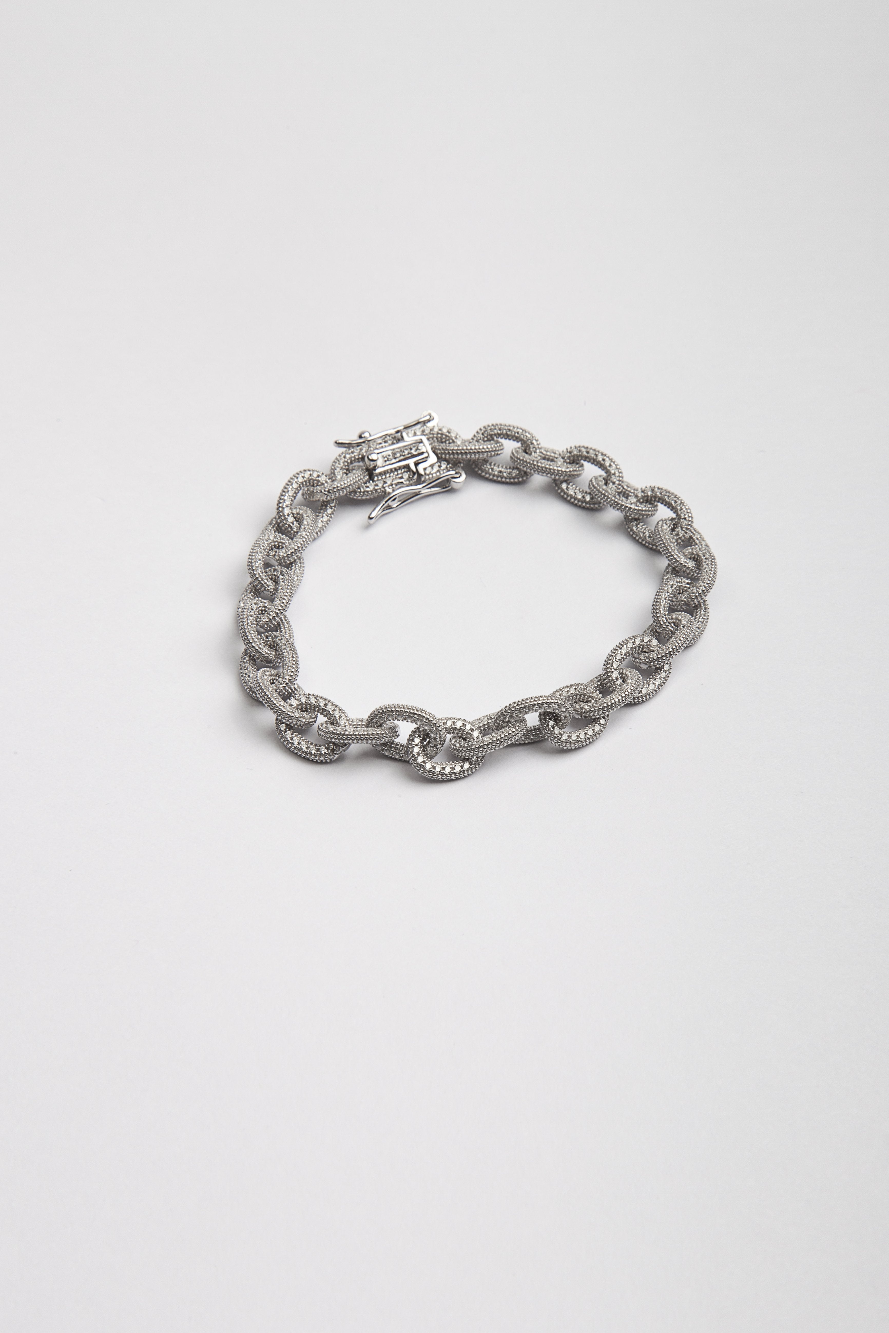BRACCIALE ROLO CON ZIRCONIA CUBICA / GALVANICA ROD