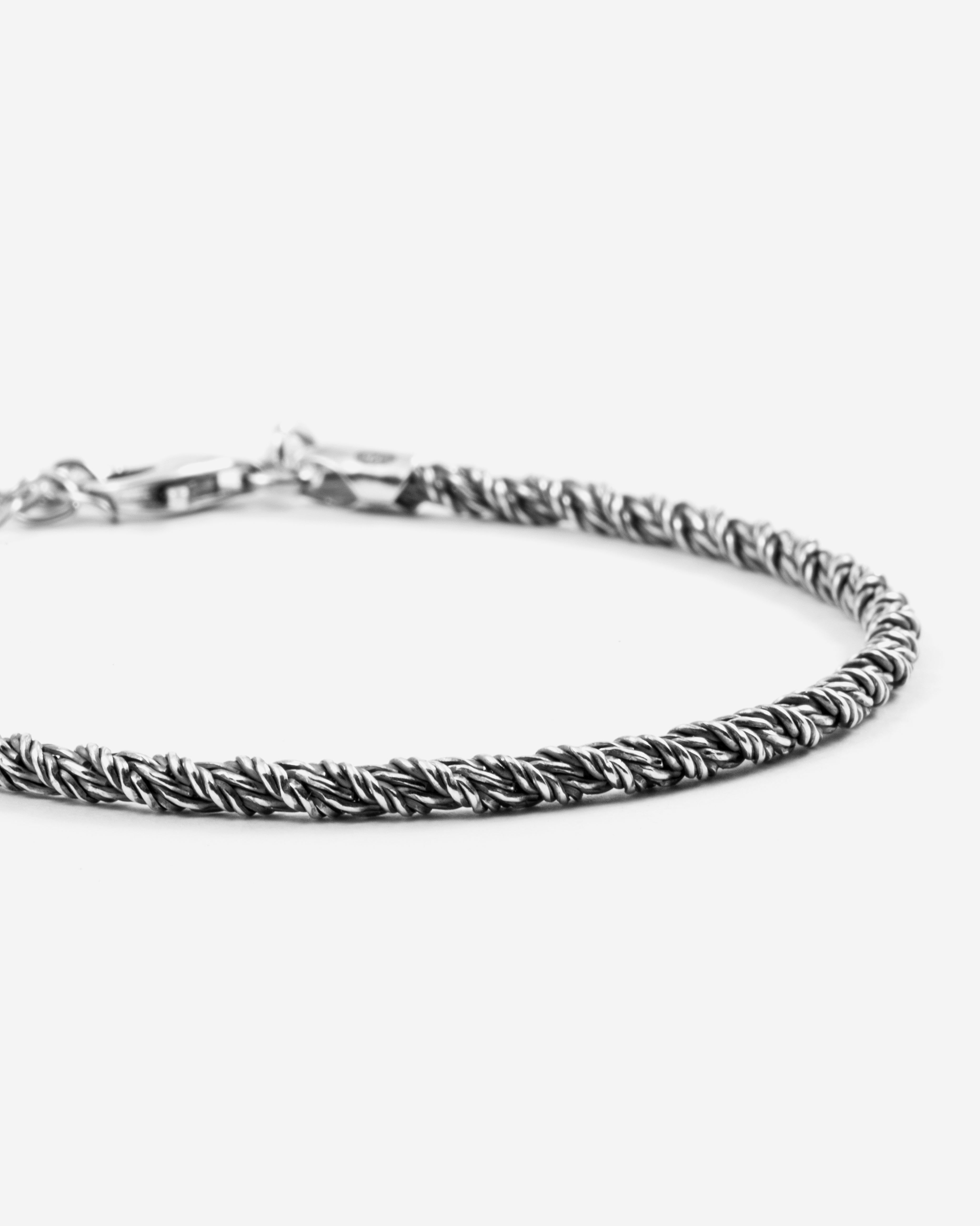 BRACCIALE VOLPE GRANDE / ARGENTO BRUNITO LUCIDO