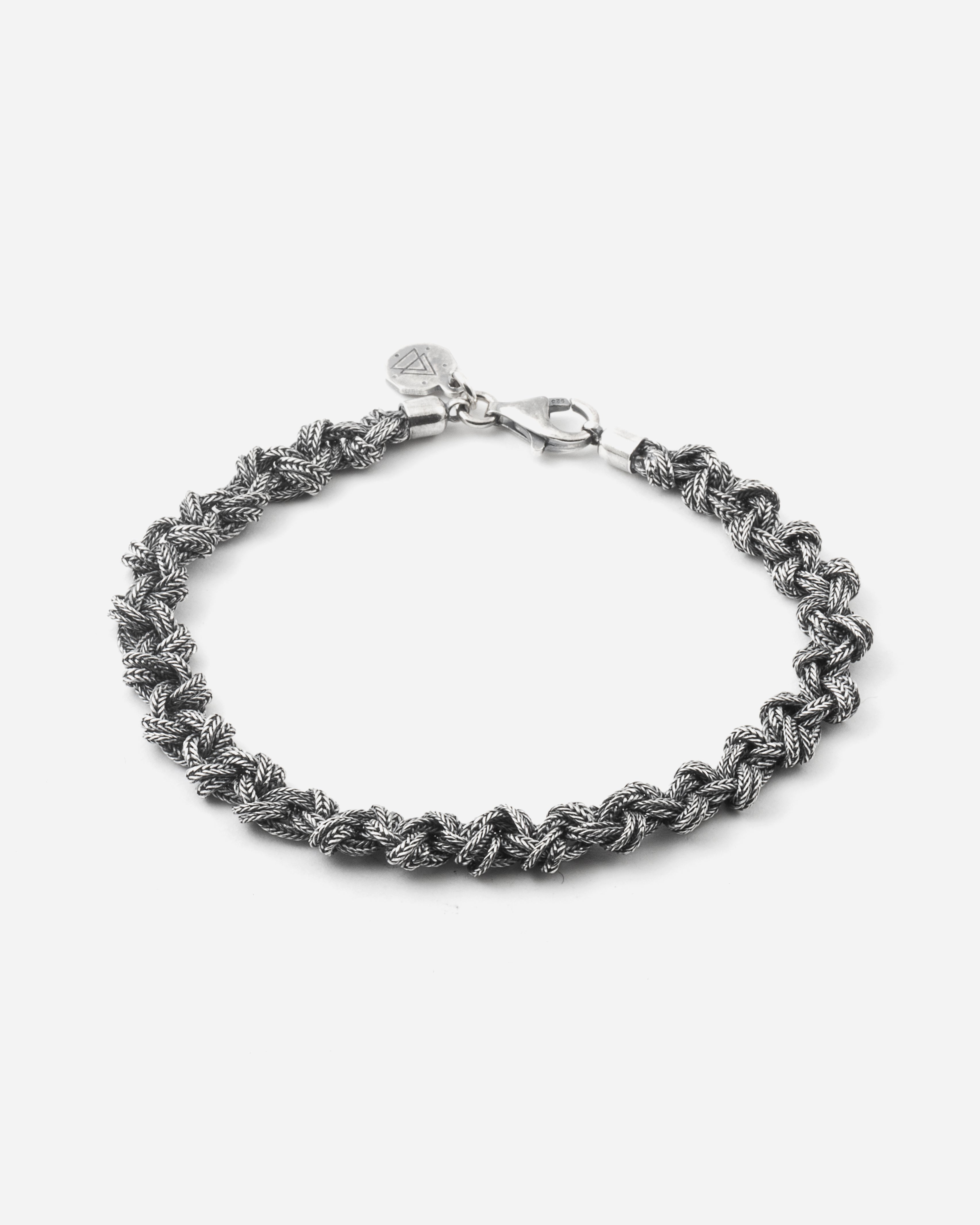 BRACCIALE NODO 2 PICCOLO / ARGENTO BRUNITO LUCIDO