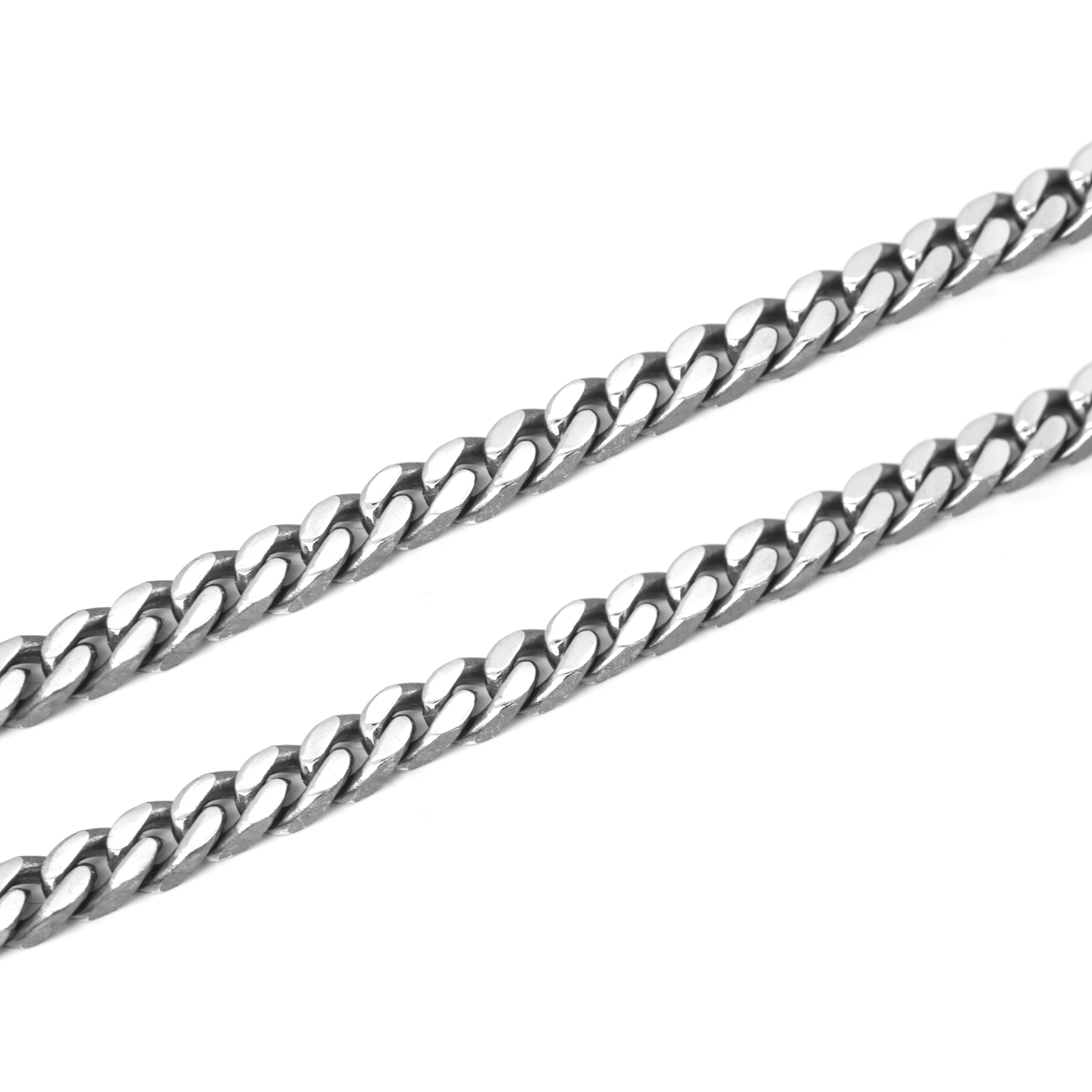 COLLANA GRUMETTA QUADRATA FILO 150 / ARGENTO BRUNI
