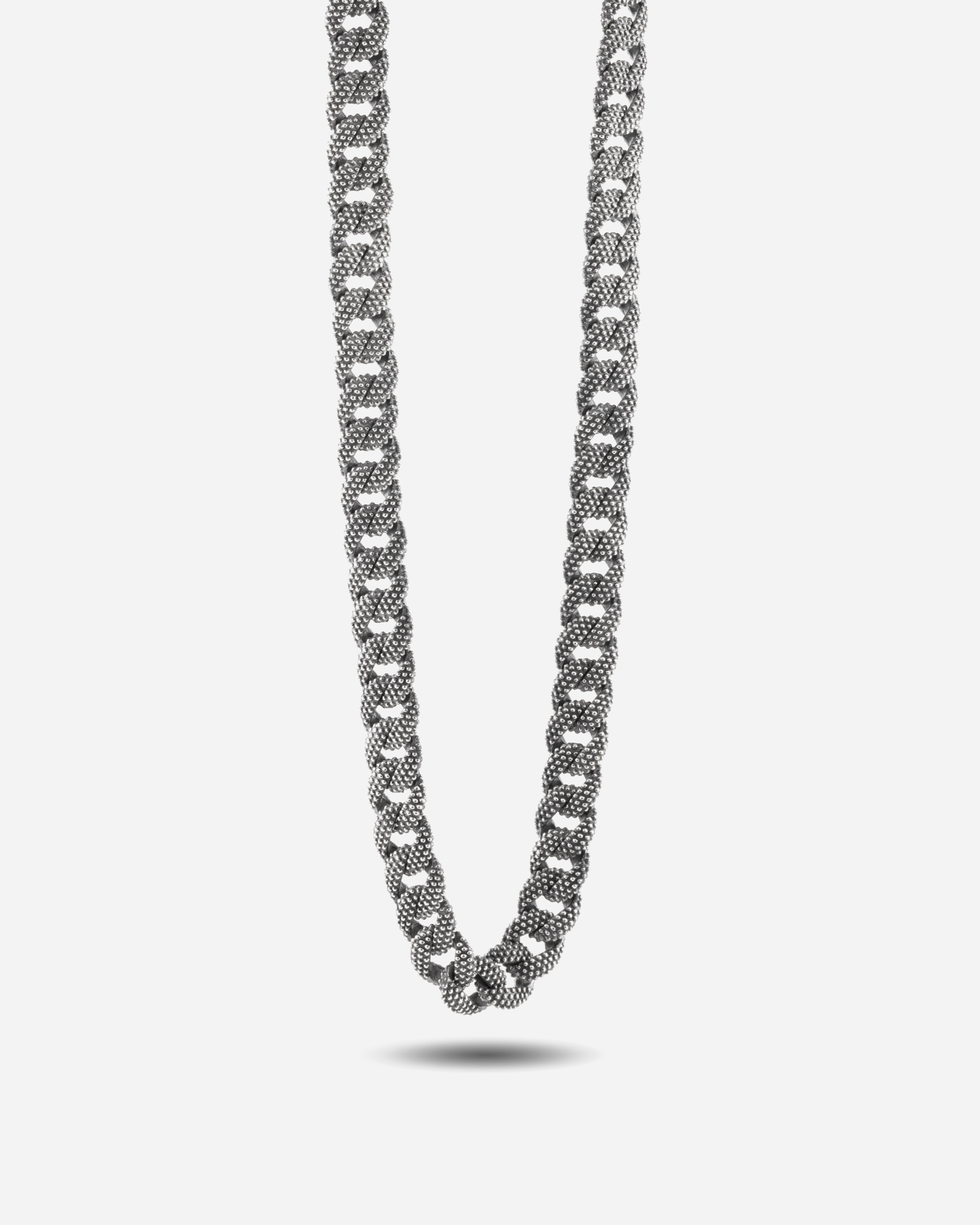 COLLANA GRUMETTA PICCOLA PUNTINATA / ARGENTO BRUNI