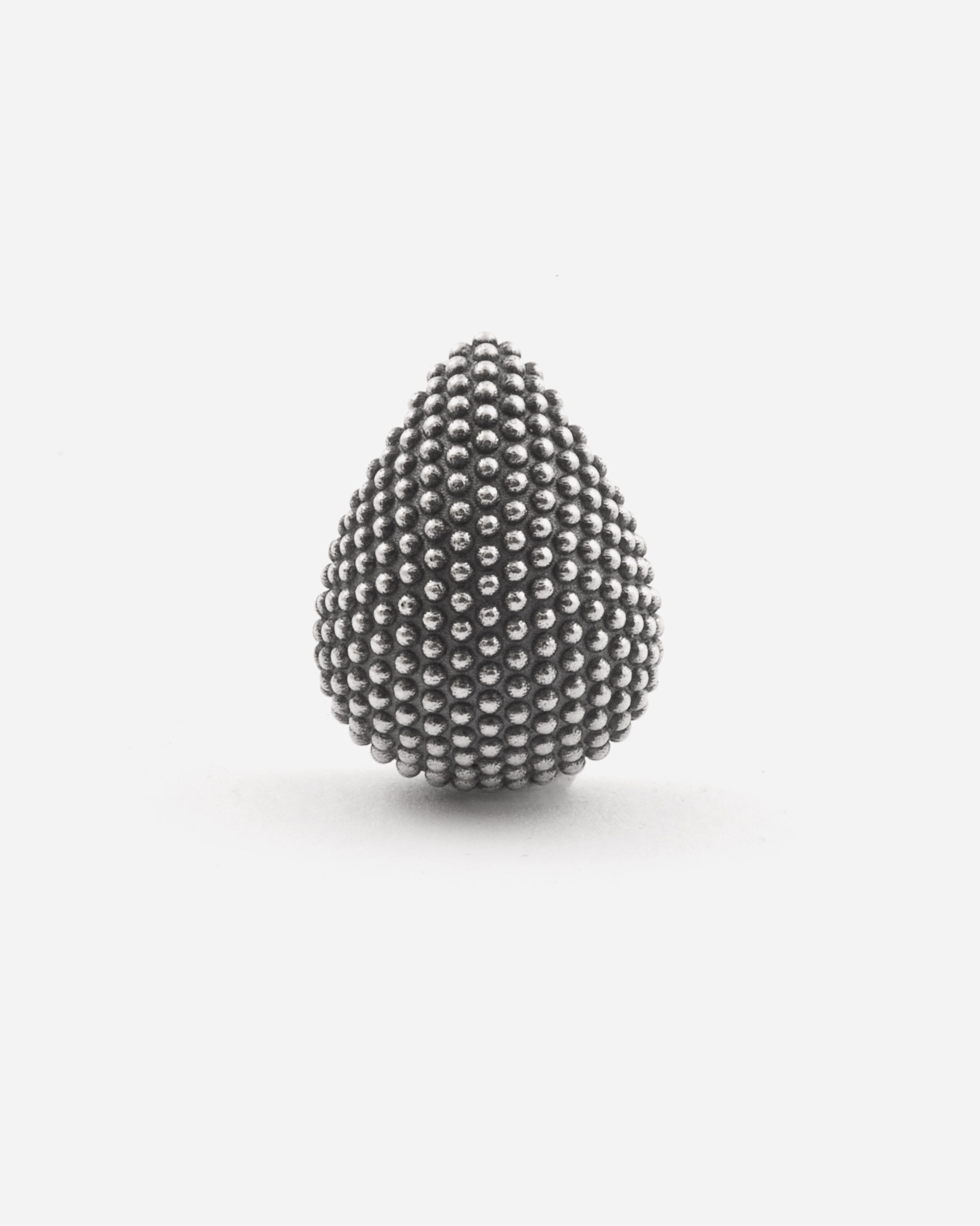 ORECCHINO GOCCIA PUNTINATA / ARGENTO BRUNITO LUCID