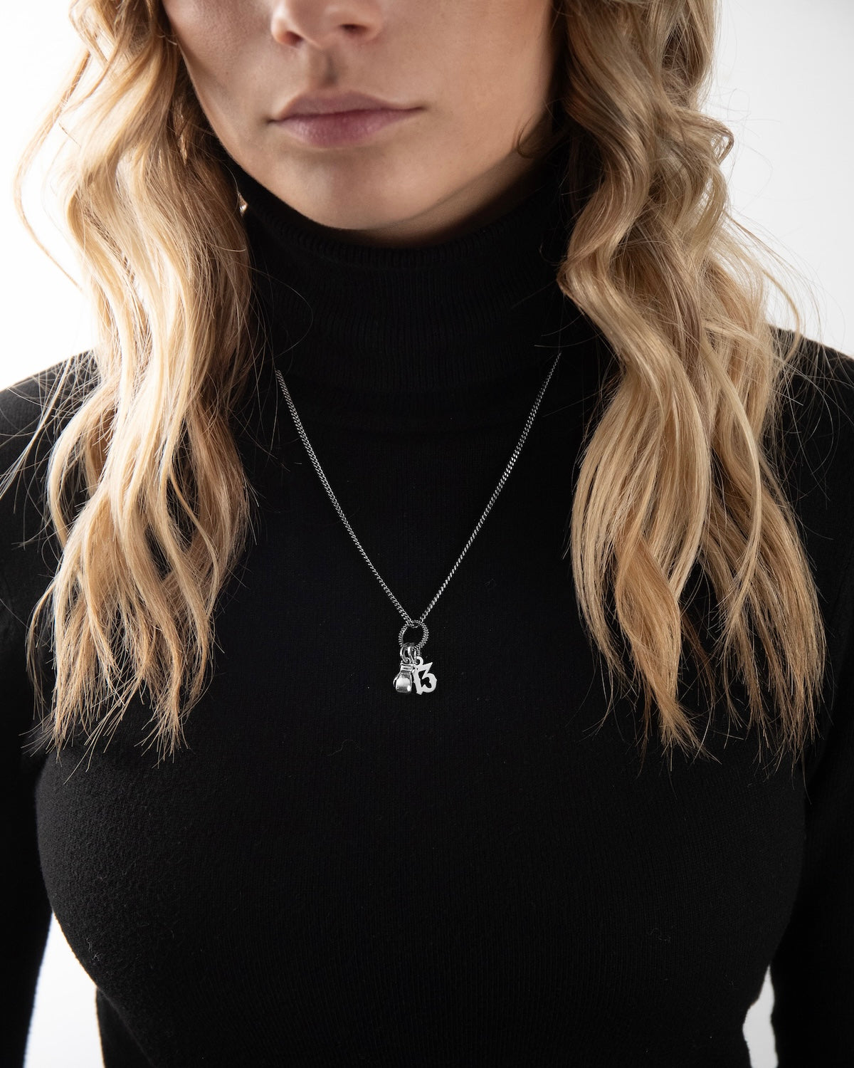 PENDENTE CHARM CUORE PUNTINATO SERRATURA / ARGENTO