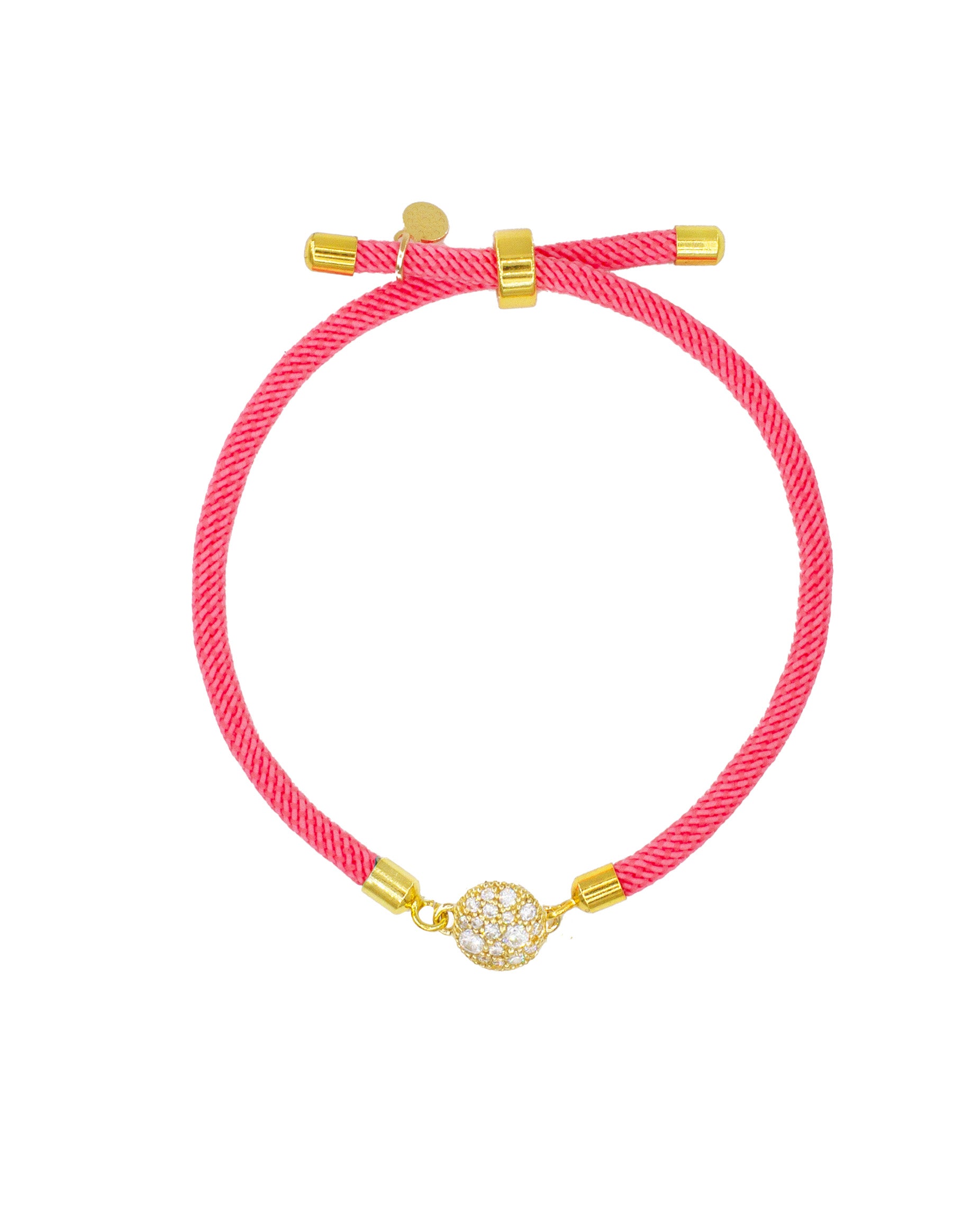 Bracciale EveryDay Cuore Fucsia Fluo Metallo e ag925dorato