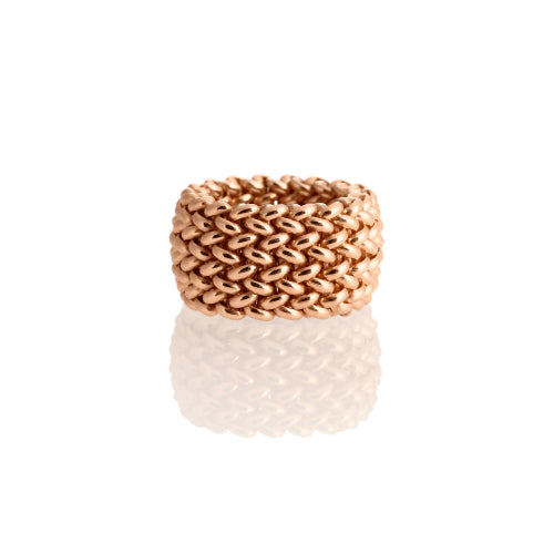 Anello Unoaerre in Argento Rosa