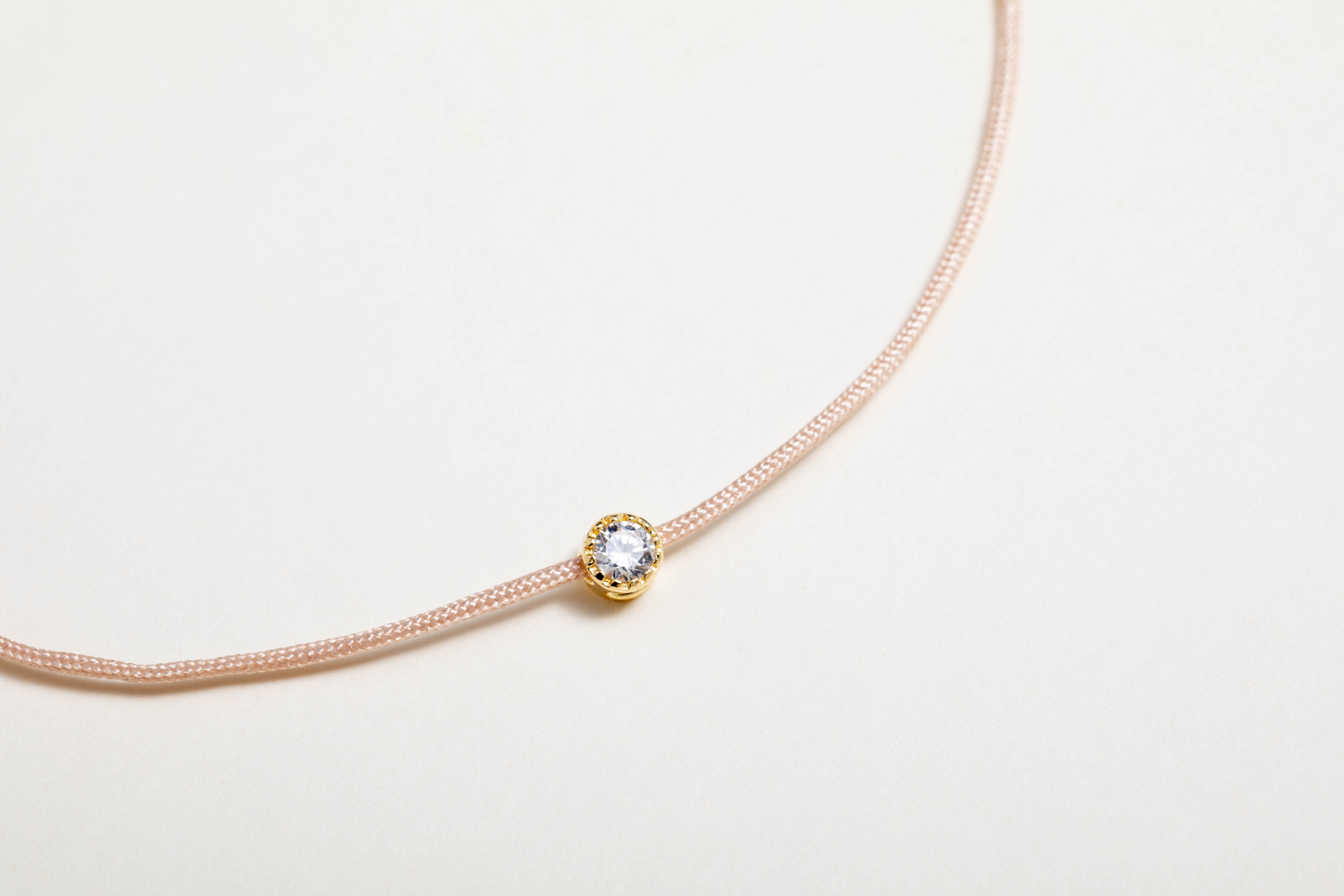 Bracciale filo con zircone