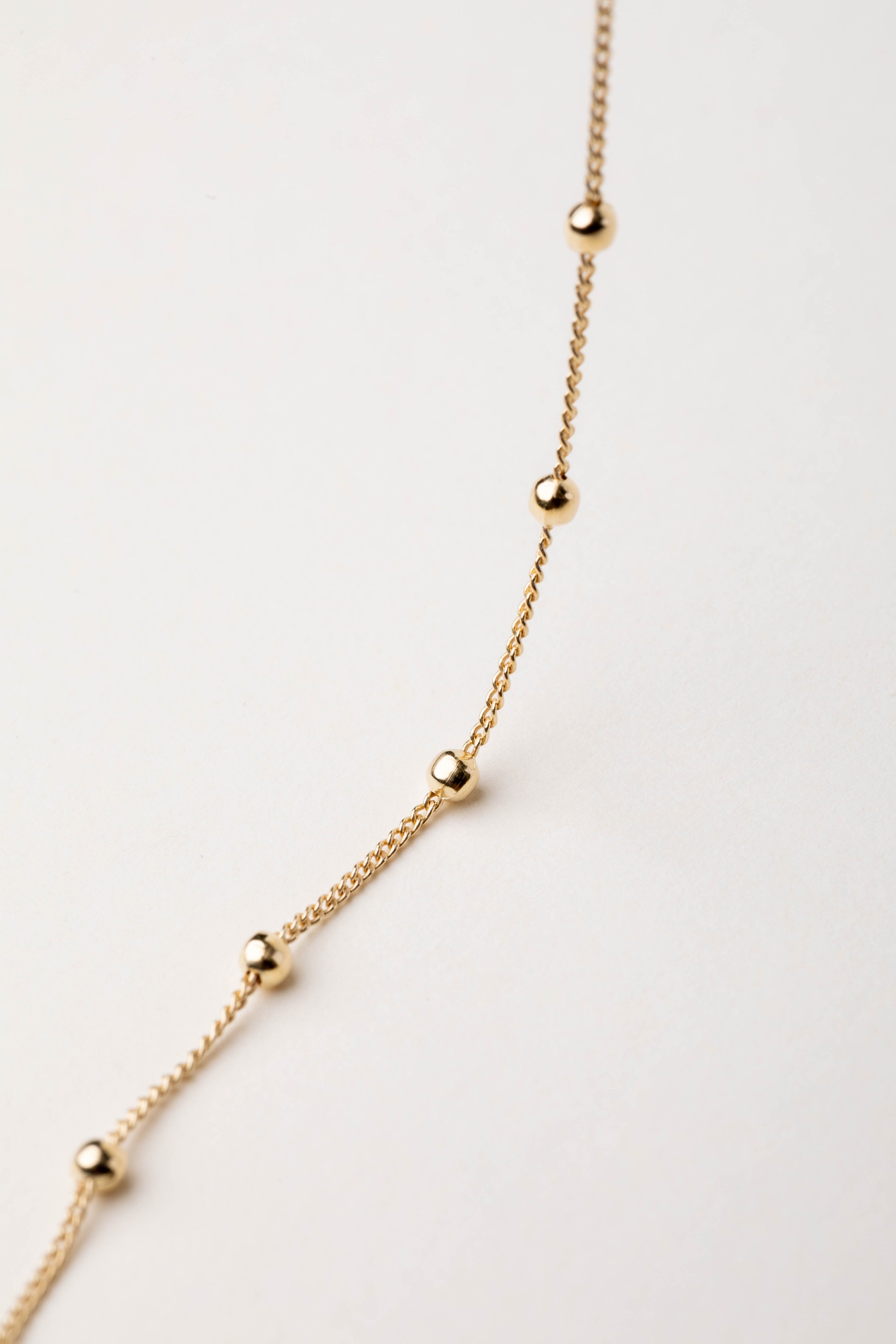 Collana palline distanti corta 36+6CM