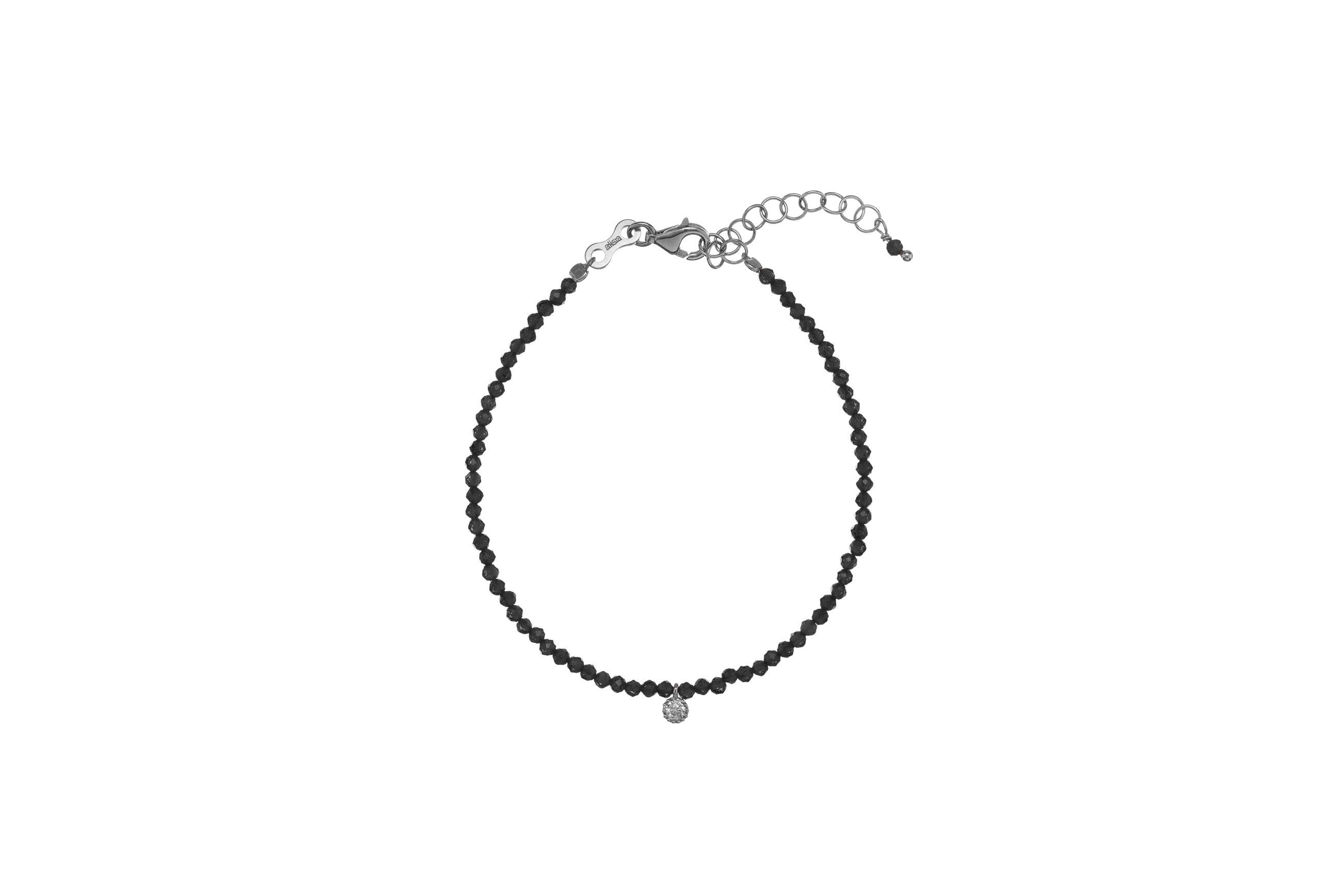 Bracciale pietre con zircone pendente