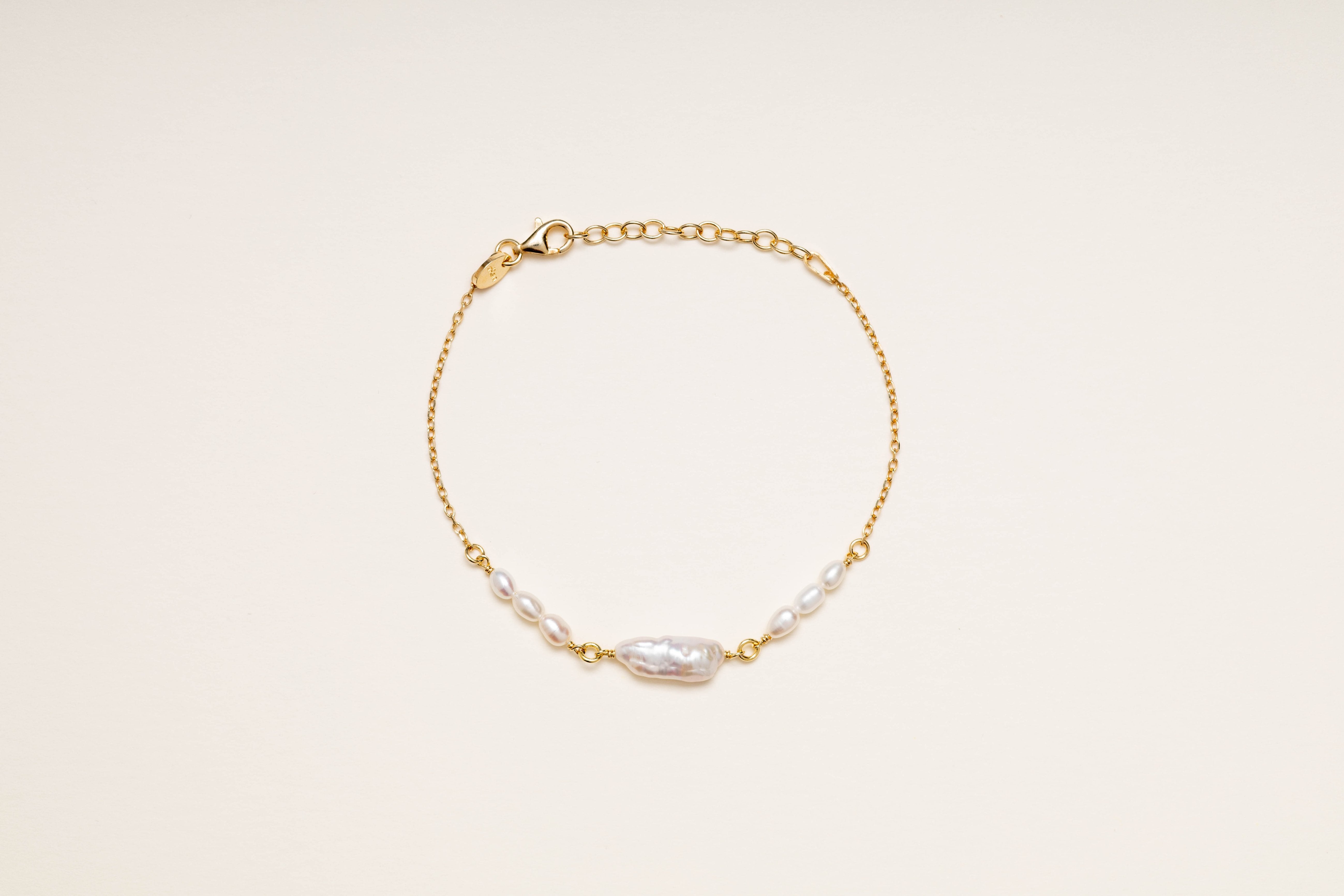 Bracciale perla keshi