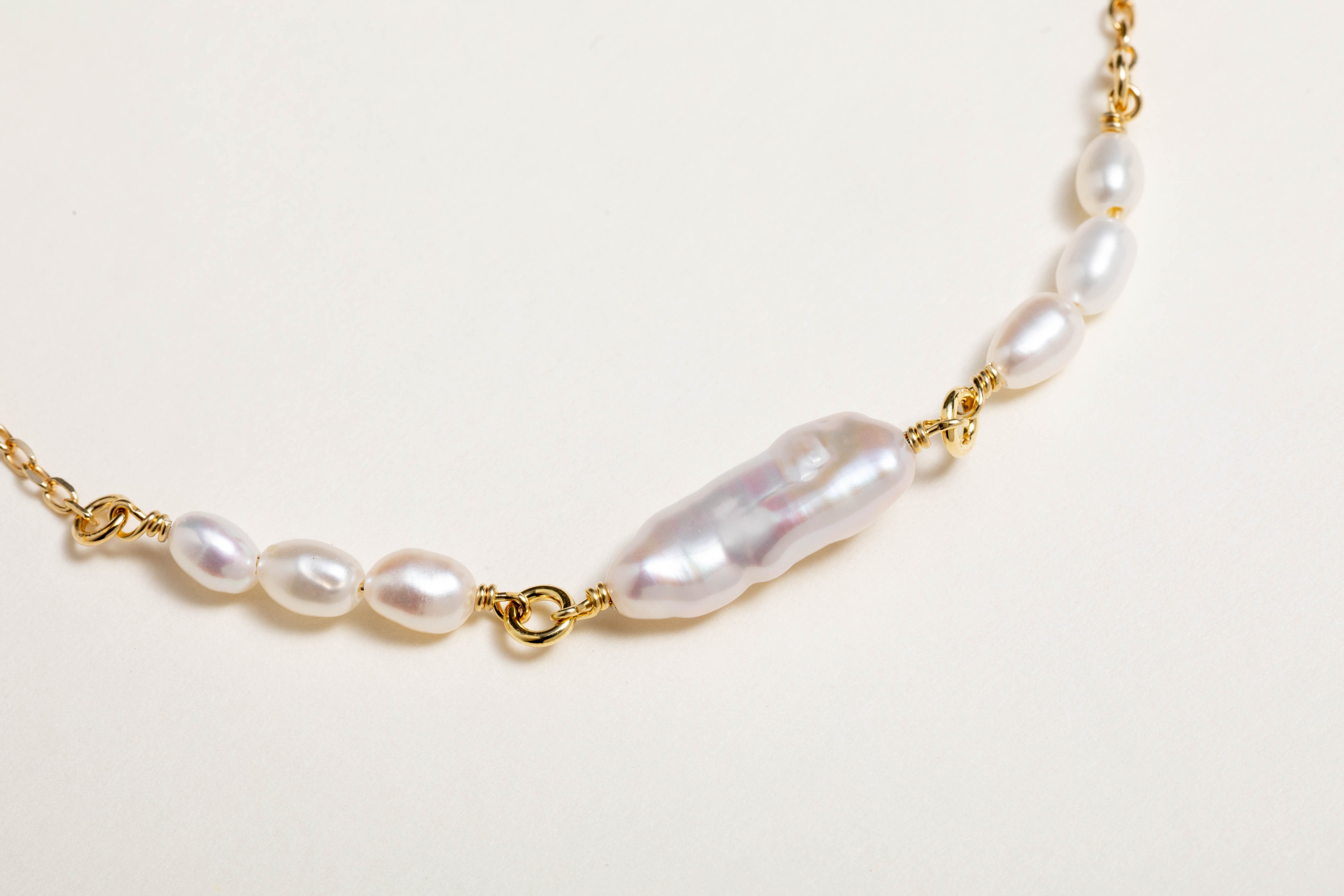 Bracciale perla keshi