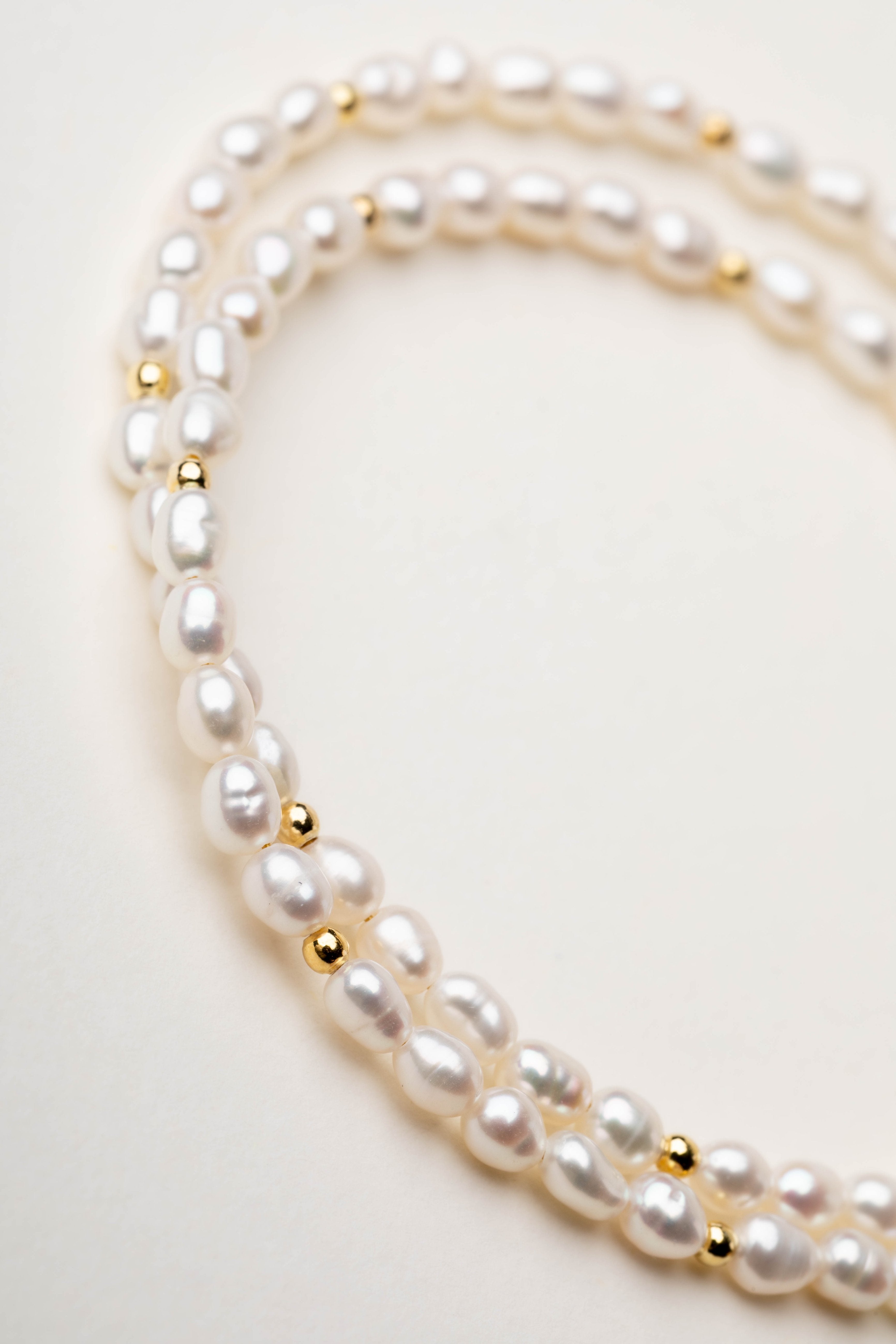 Collana perle con cuore centrale 40+4CM