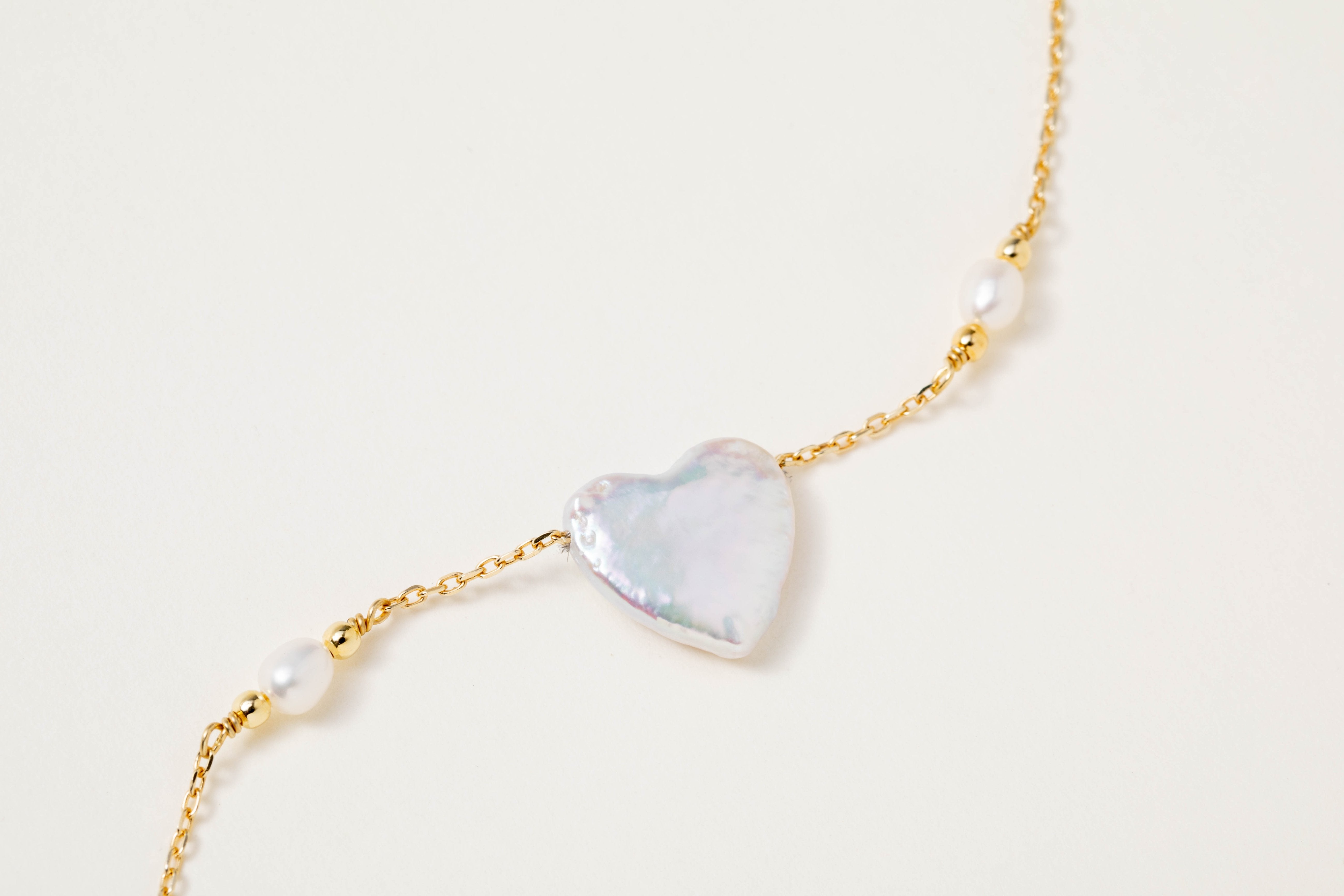 Bracciale con perla cuore
