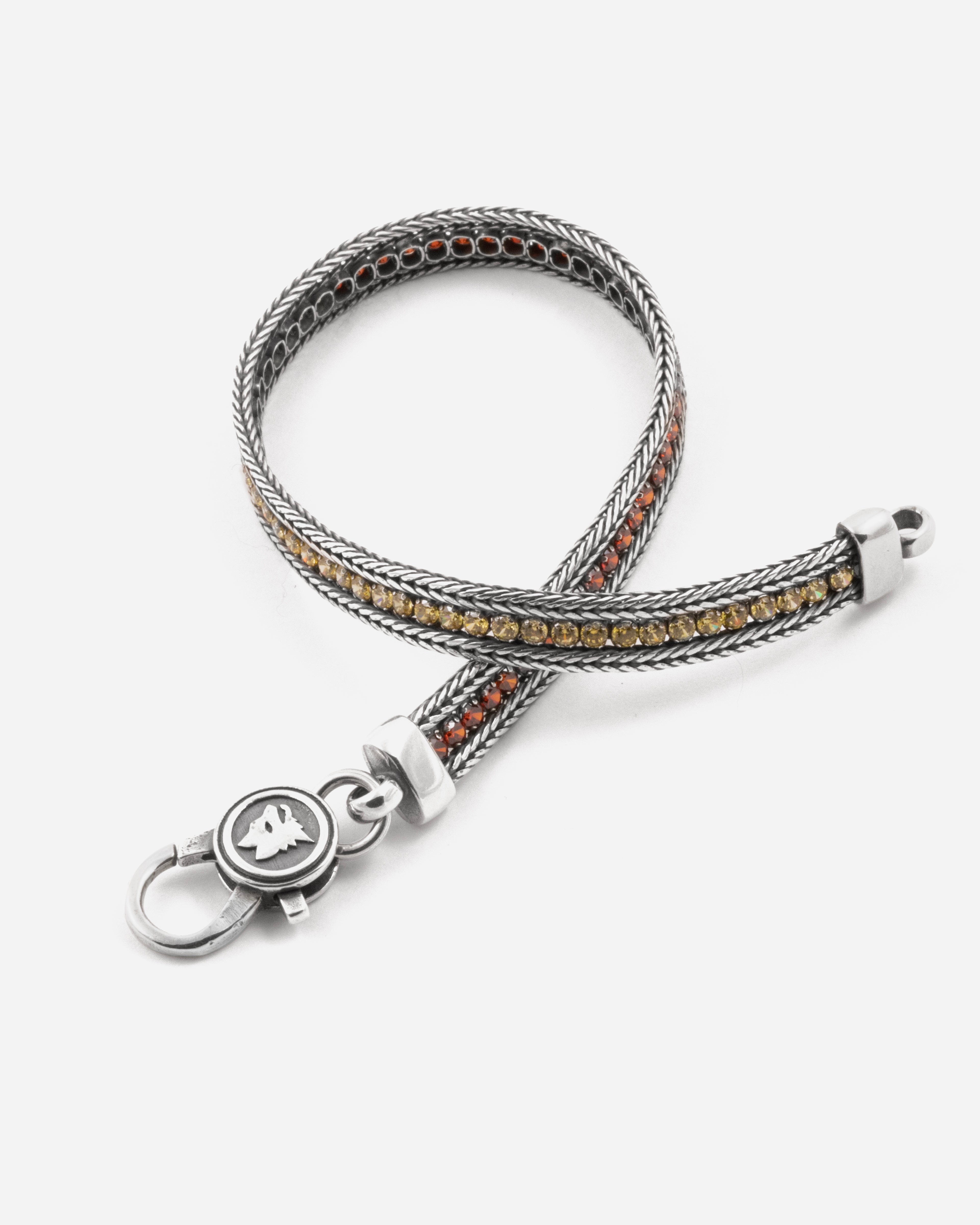 NOVE25 Bracciali generici tennis zirconi giallo rossi as roma