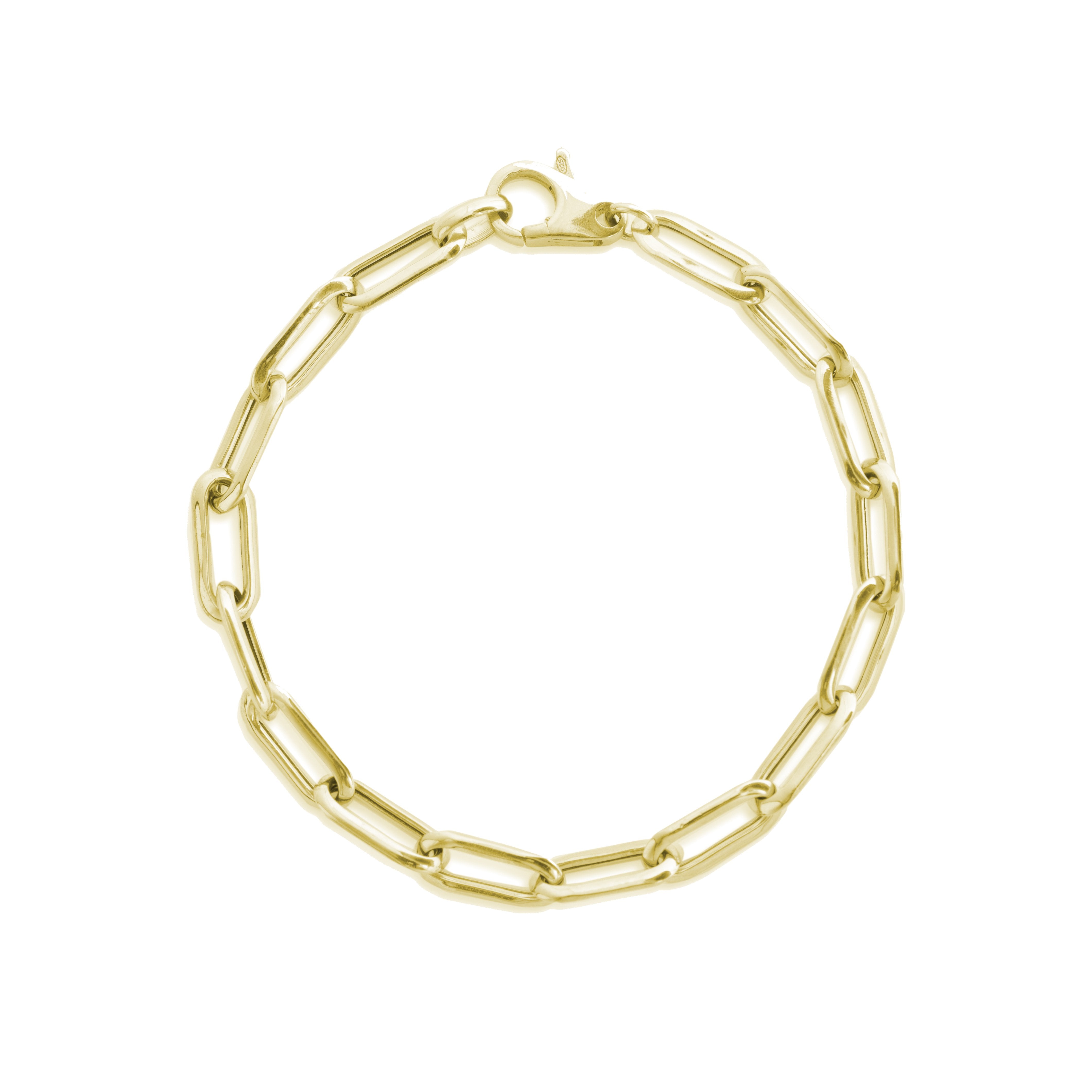 Bracciale Losanghe Lucido ag925 dorato cm 18