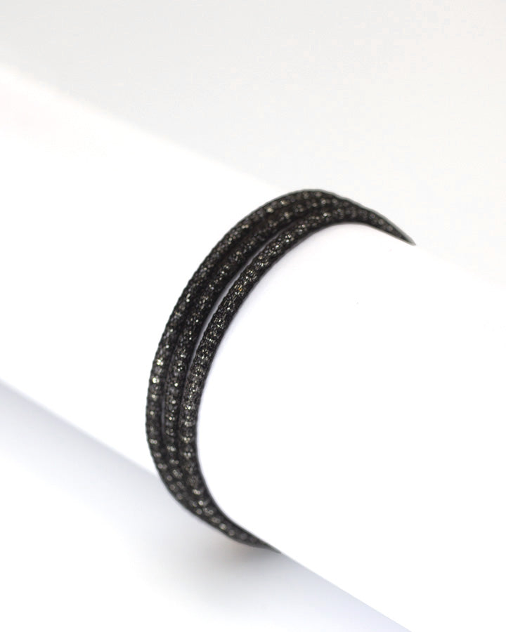 Bracciale con Pendente Tondo Bianco ag 925 cm 19