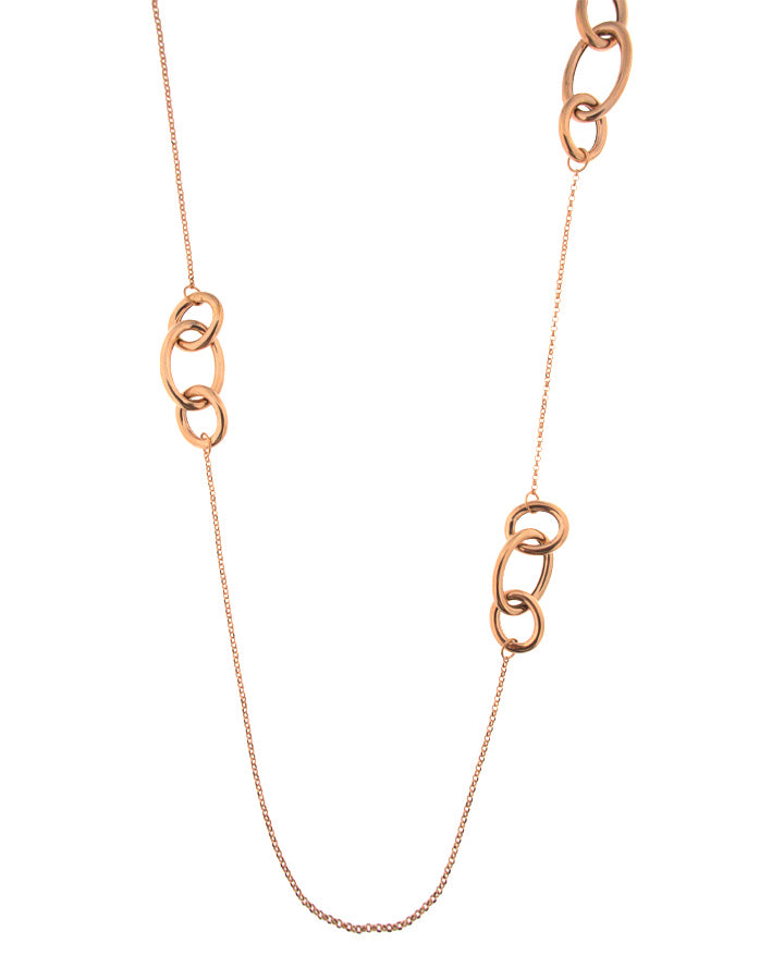 Collana Dadino Diamantato ag925 rosè cm 80
