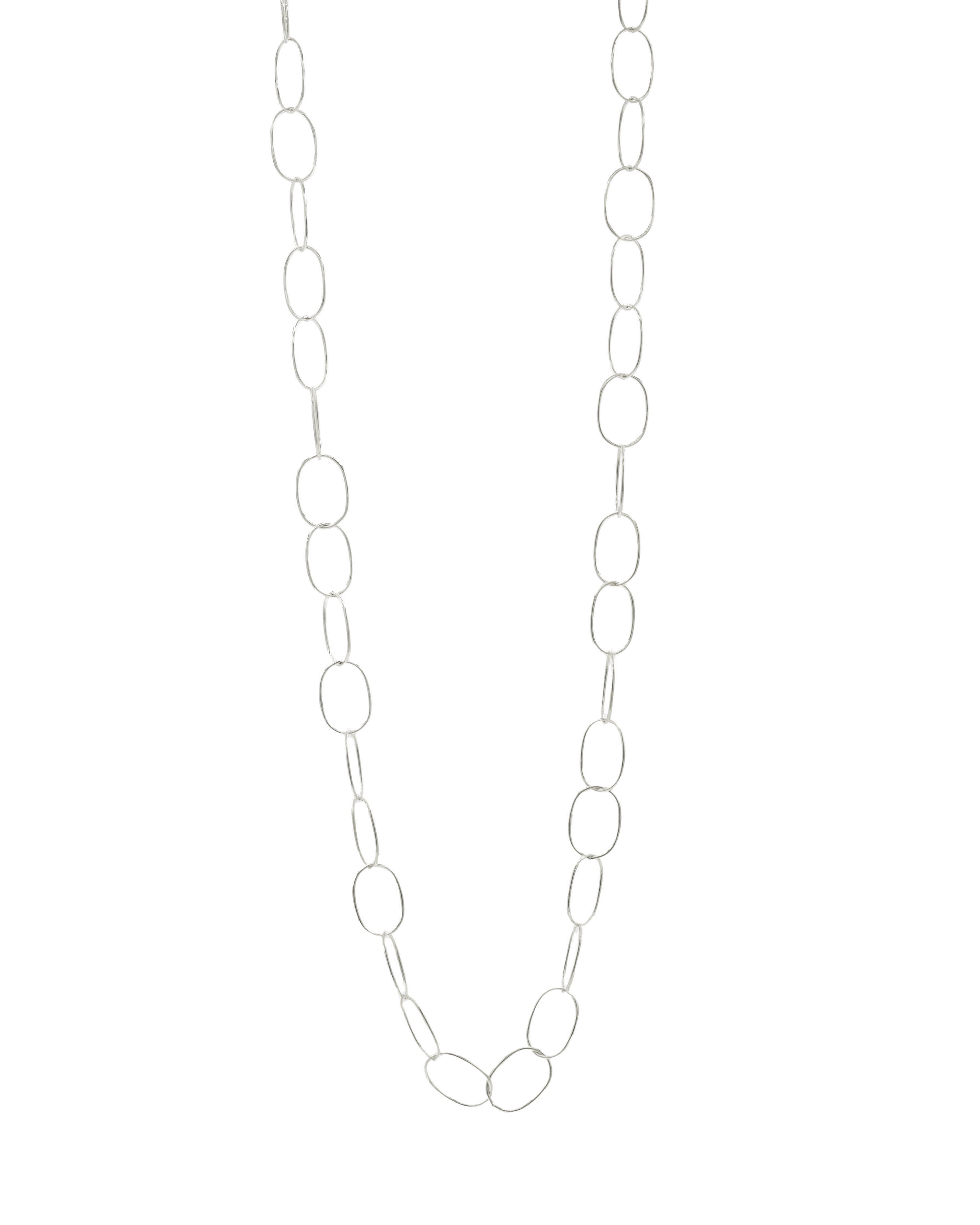 Collana Ovali a Filo ag925 cm90