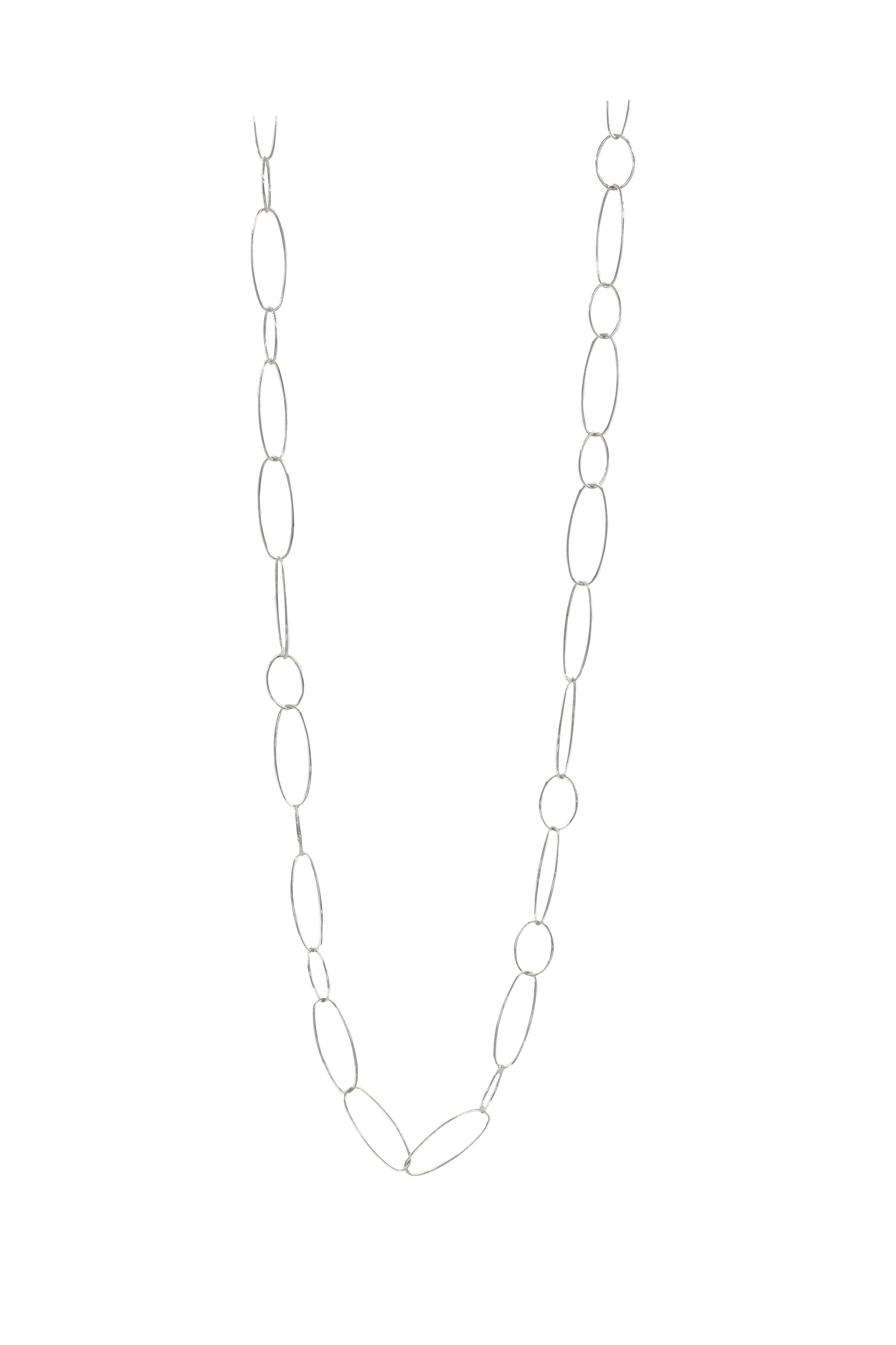 Collana Ovali a Filo ag925 cm90