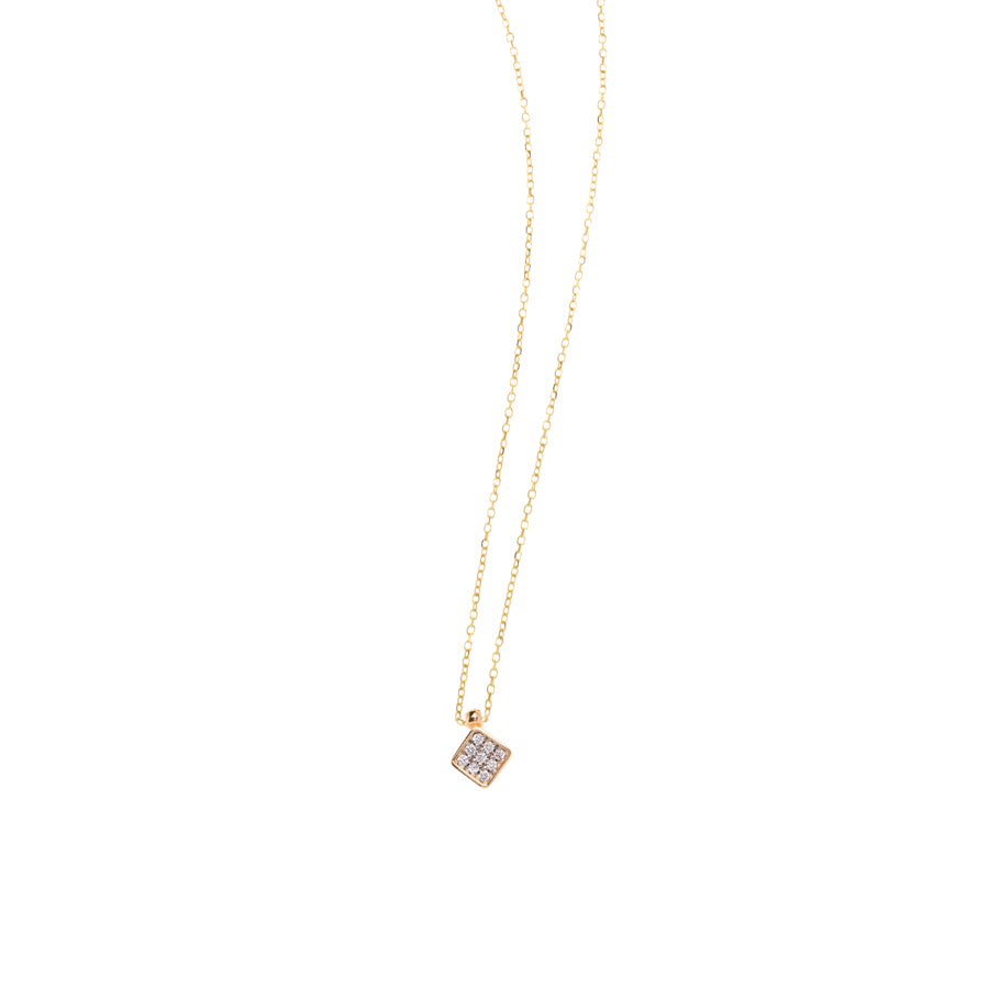KFD 20 MENO TRAFILATA + ANELLO A MOLLA CM 42 CON 1° ANELLO A CM 40 9 DIAMANTI ETICI DA 1,20 MM CIASCUNO ETHICAL DIAMONDS CT. 0,072