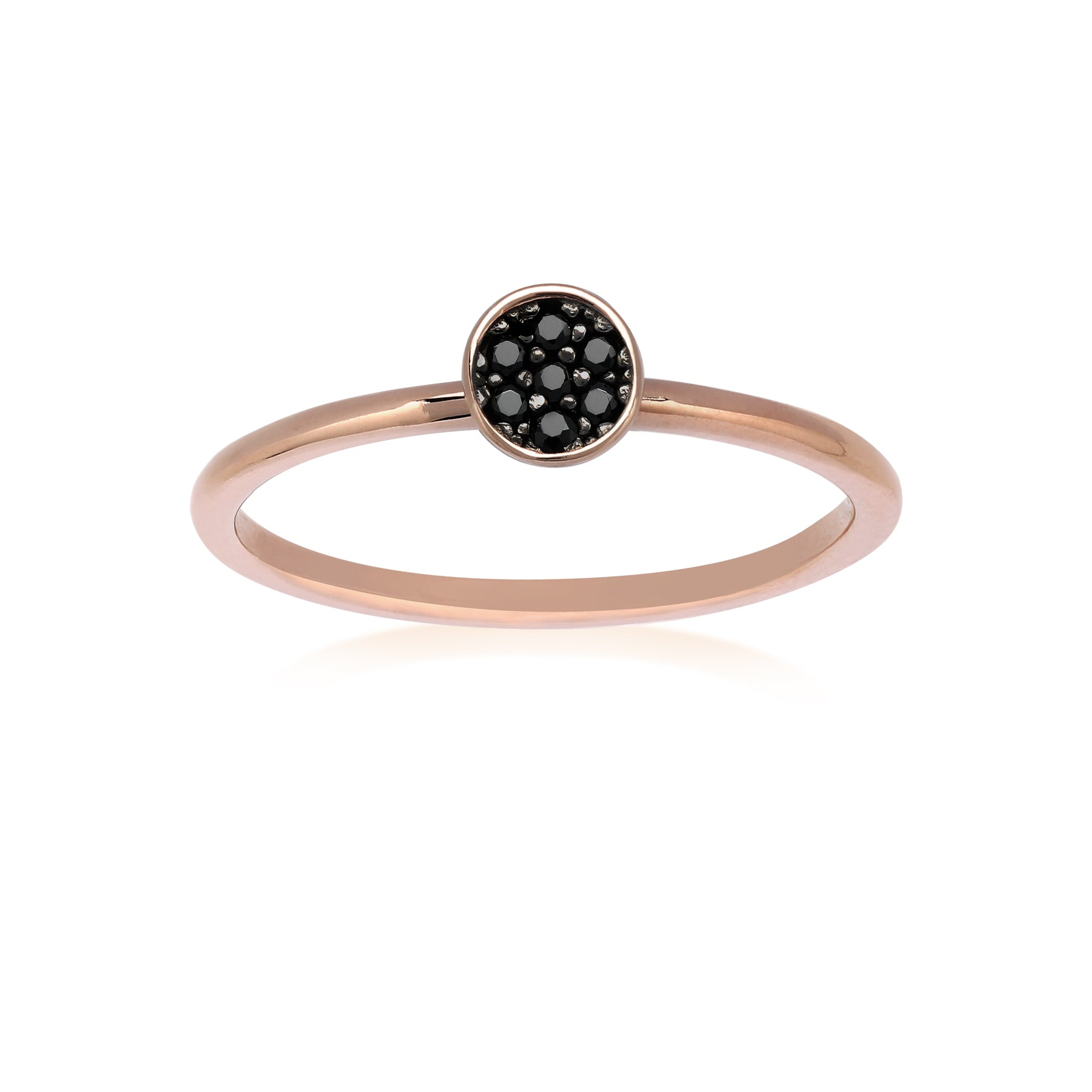 7 SPINELLI NERI DA 1,10 MM CIASCUNO ORO ROSA