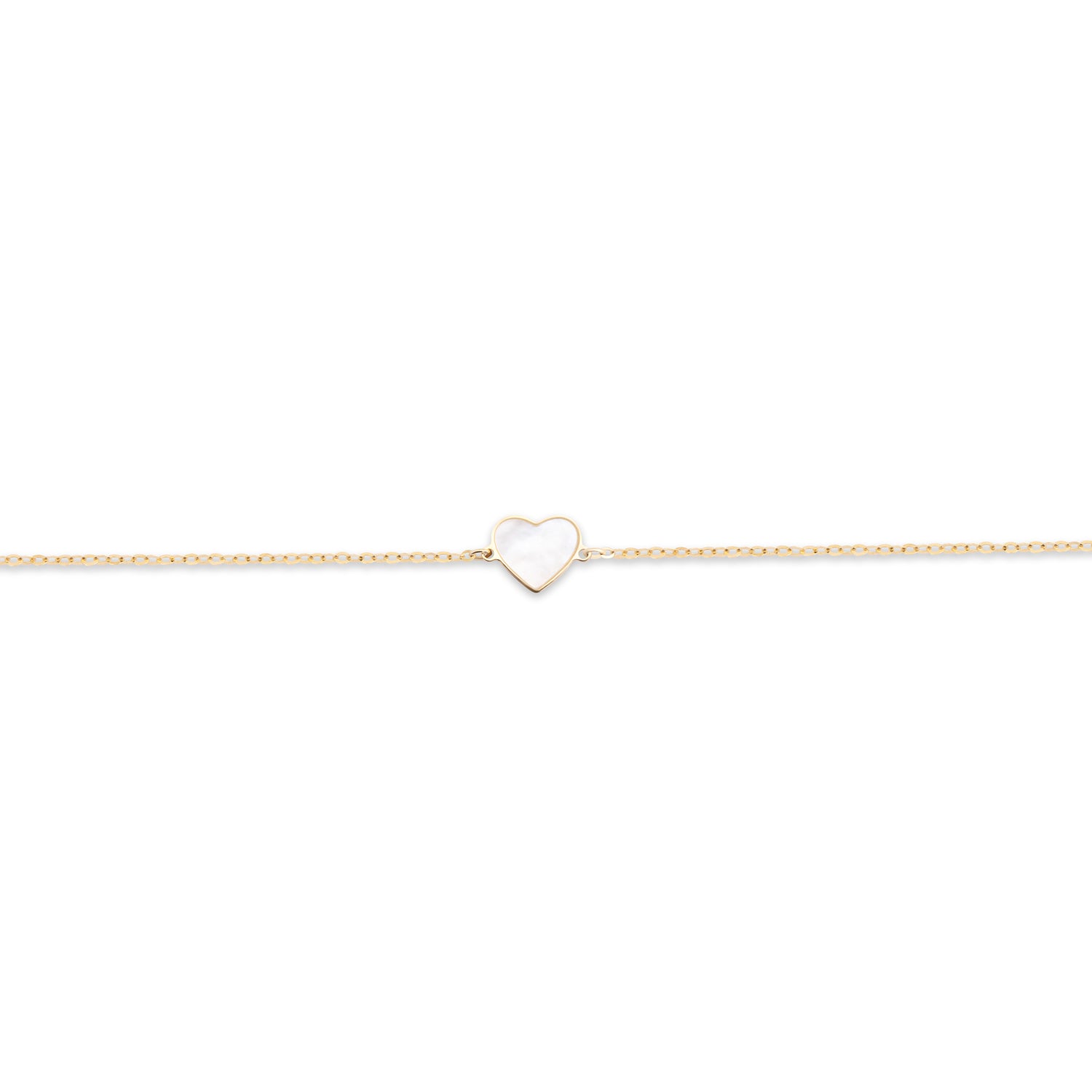 KFD 20 MENO TRAFILATA + ANELLO A MOLLA CM 18 CON ROLLING BALL CUORE CON MOP PIETRA BIANCO