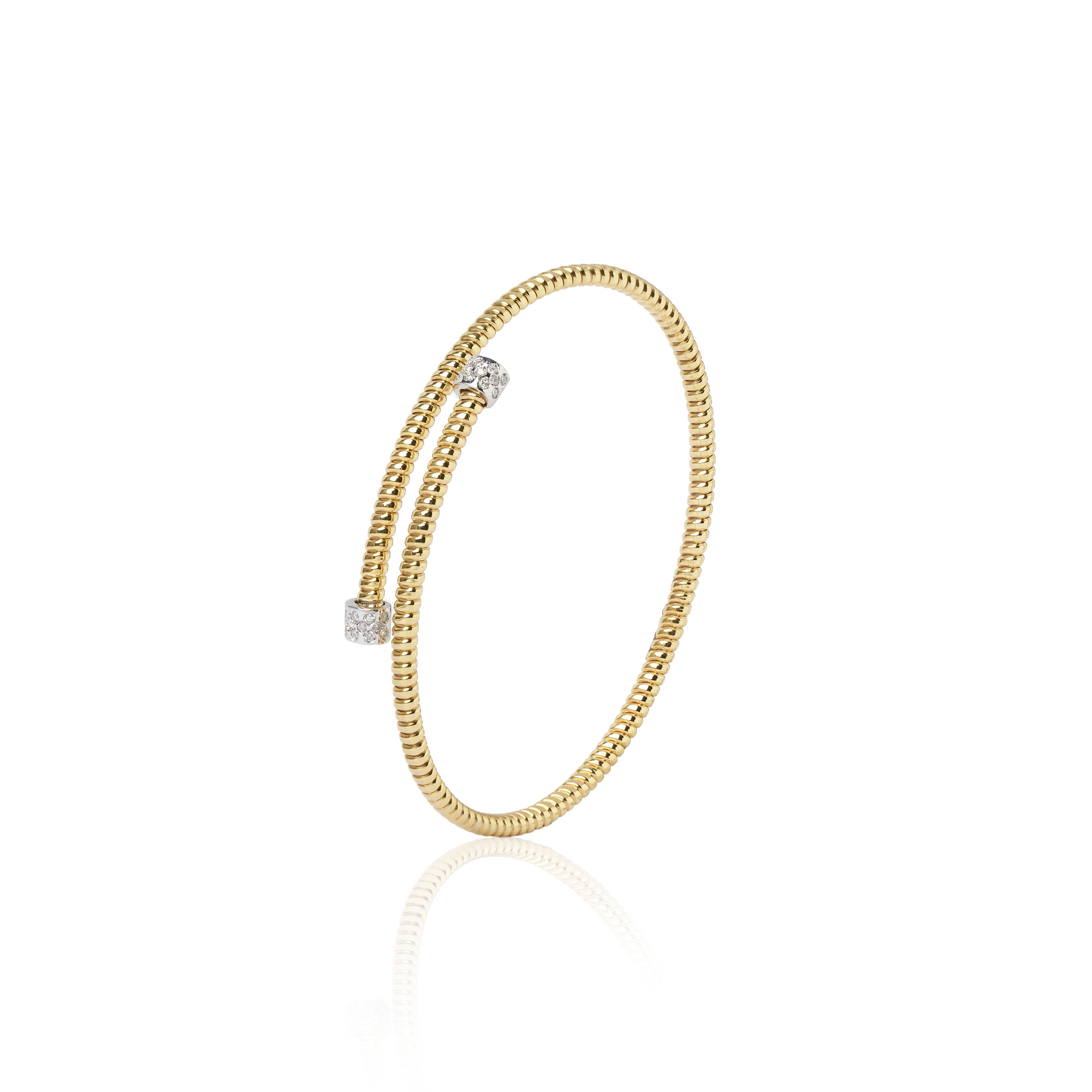 BRACCIALE TUBOGAS 28 DIAMANTI ETICI DA 1.00 MM CT. TOTALI 0.14