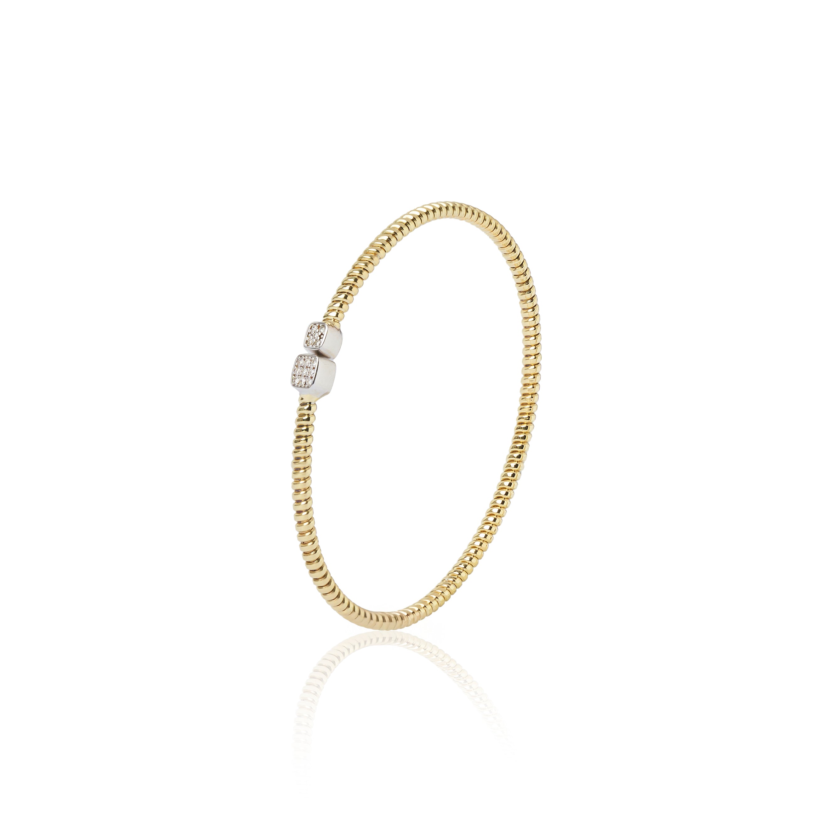 BRACCIALE TUBOGAS 5 DIAMANTI ETICI DA 1.15 MM9 DIAMANTI ETICI DA 1.25 MM CT. TOTALI 0.116