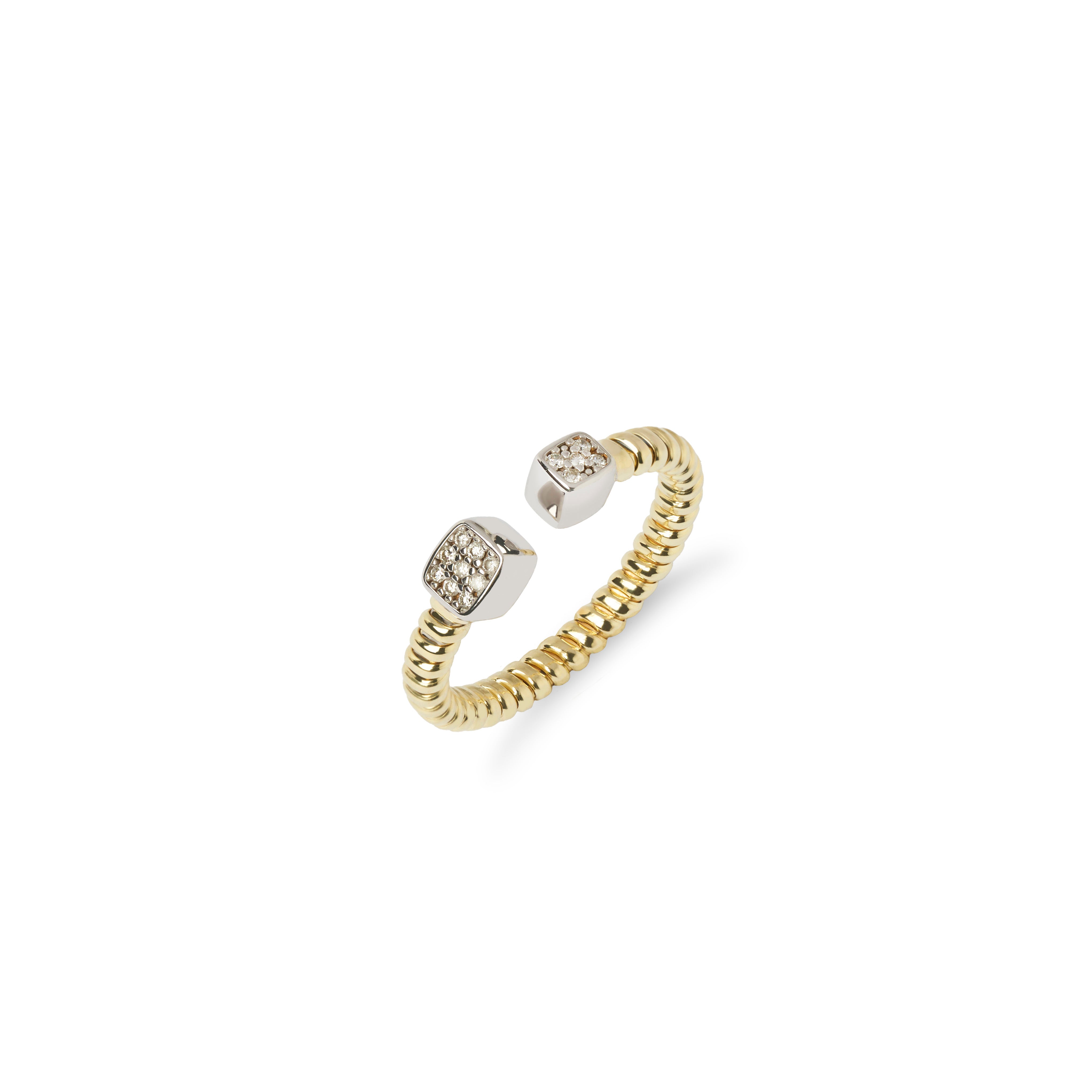 ANELLO TUBOGAS 5 DIAMANTI ETICI DA 1.15 9 DIAMANTI ETICI DA 1.25 CT. TOTALI 0.116