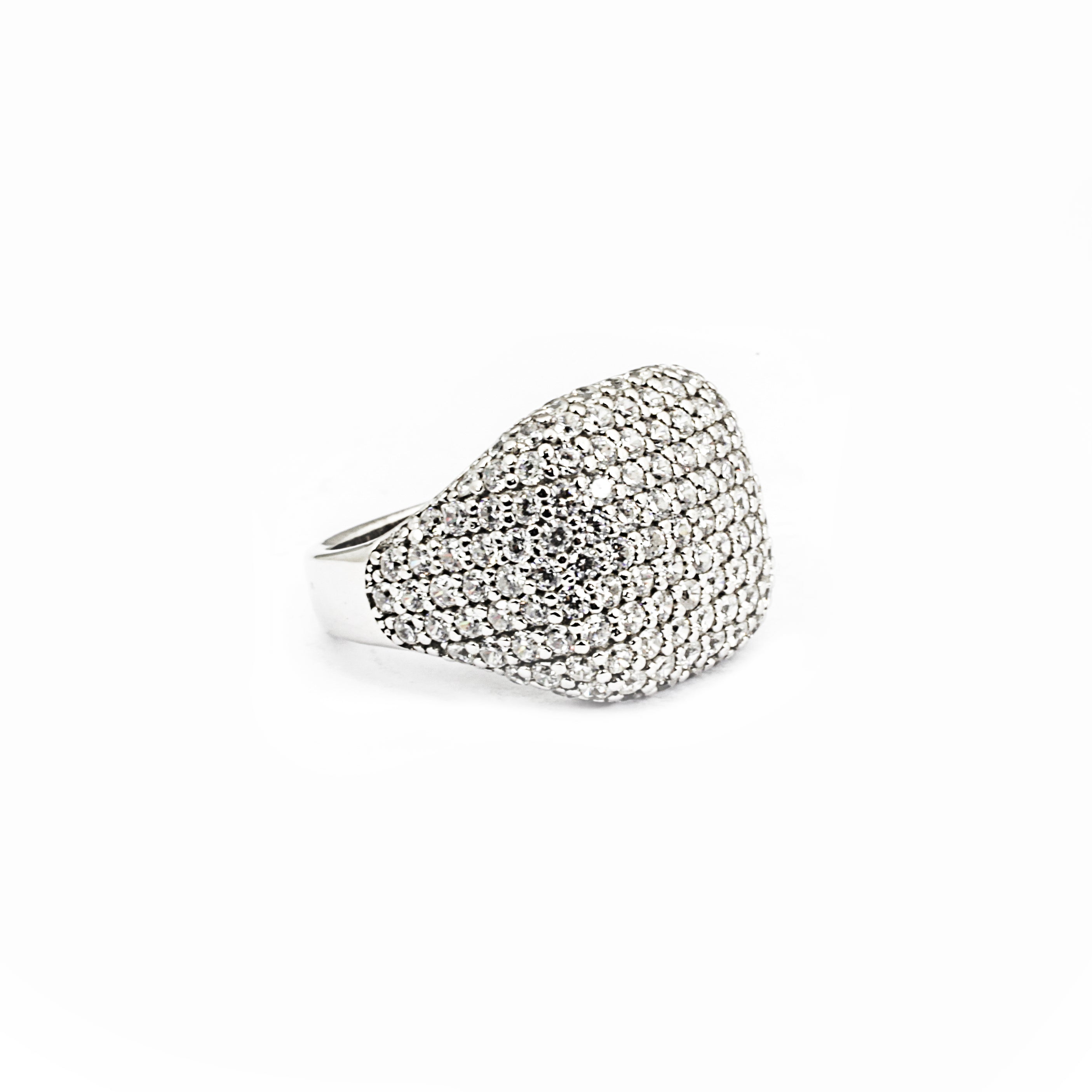 CHEVALIER QUADRATO CON ZIRCONIA CUBICA / GALVANICA