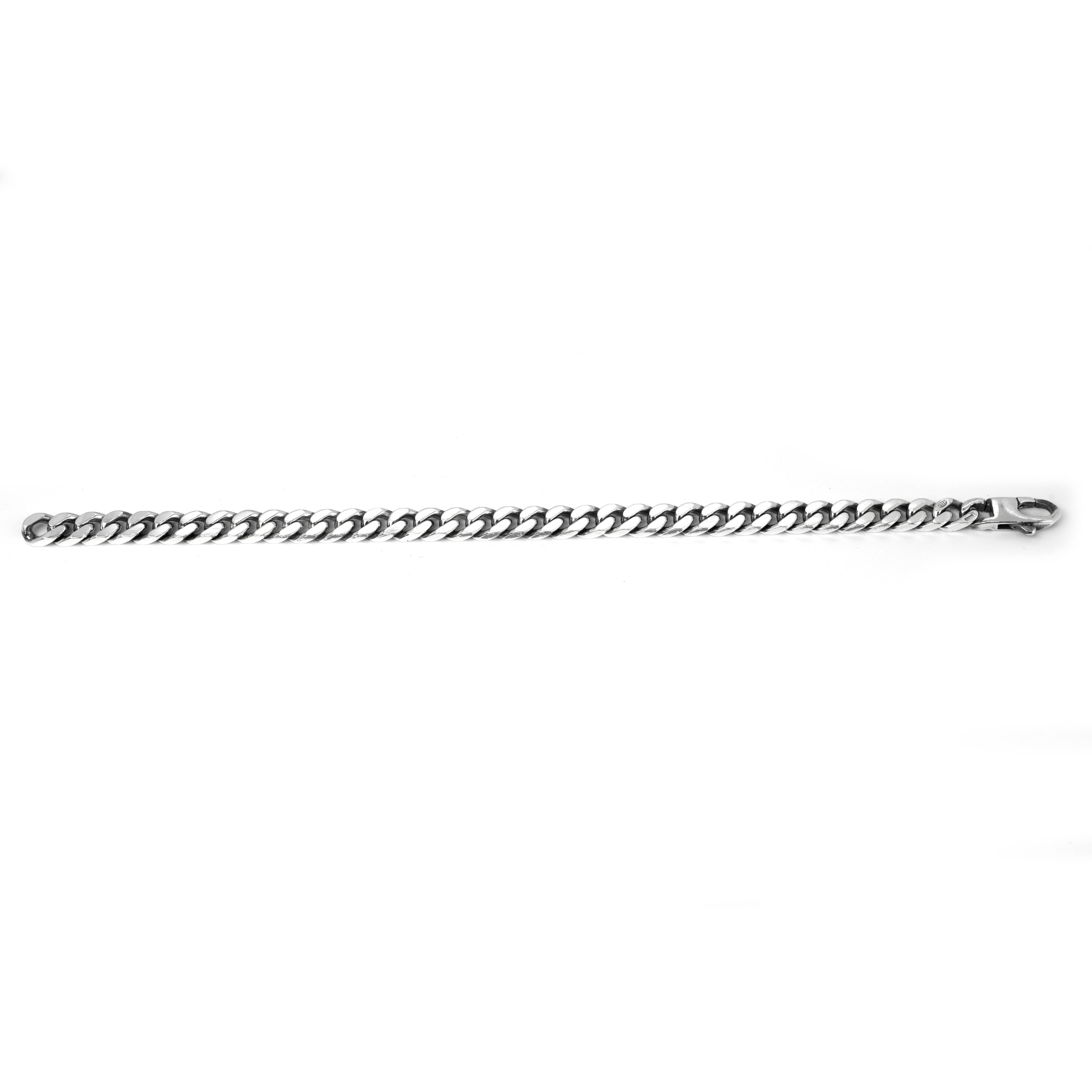 BRACCIALE GRUMETTA QUADRATA FILO 200 / ARGENTO BRU