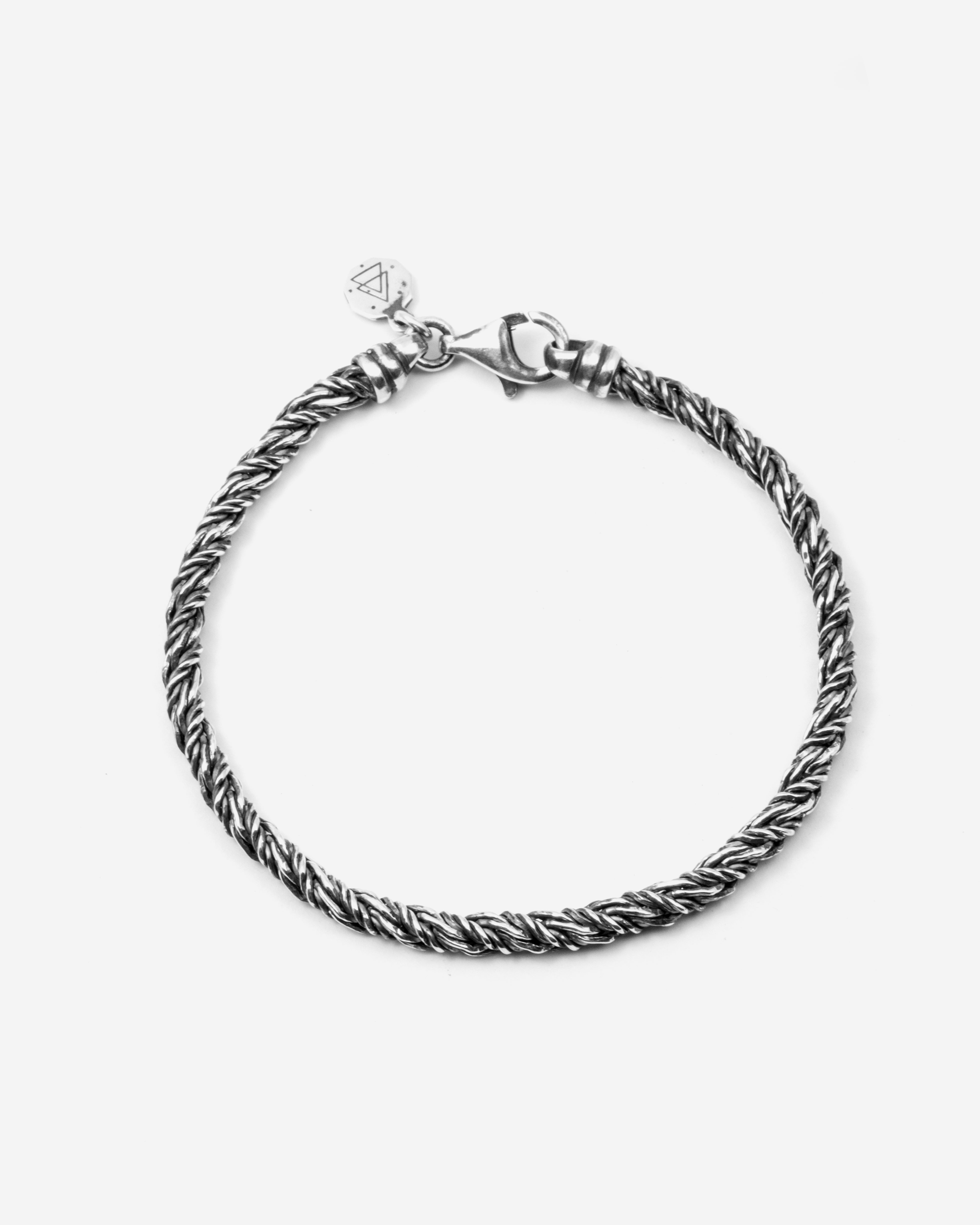 BRACCIALE VOLPE GRANDE / ARGENTO BRUNITO LUCIDO