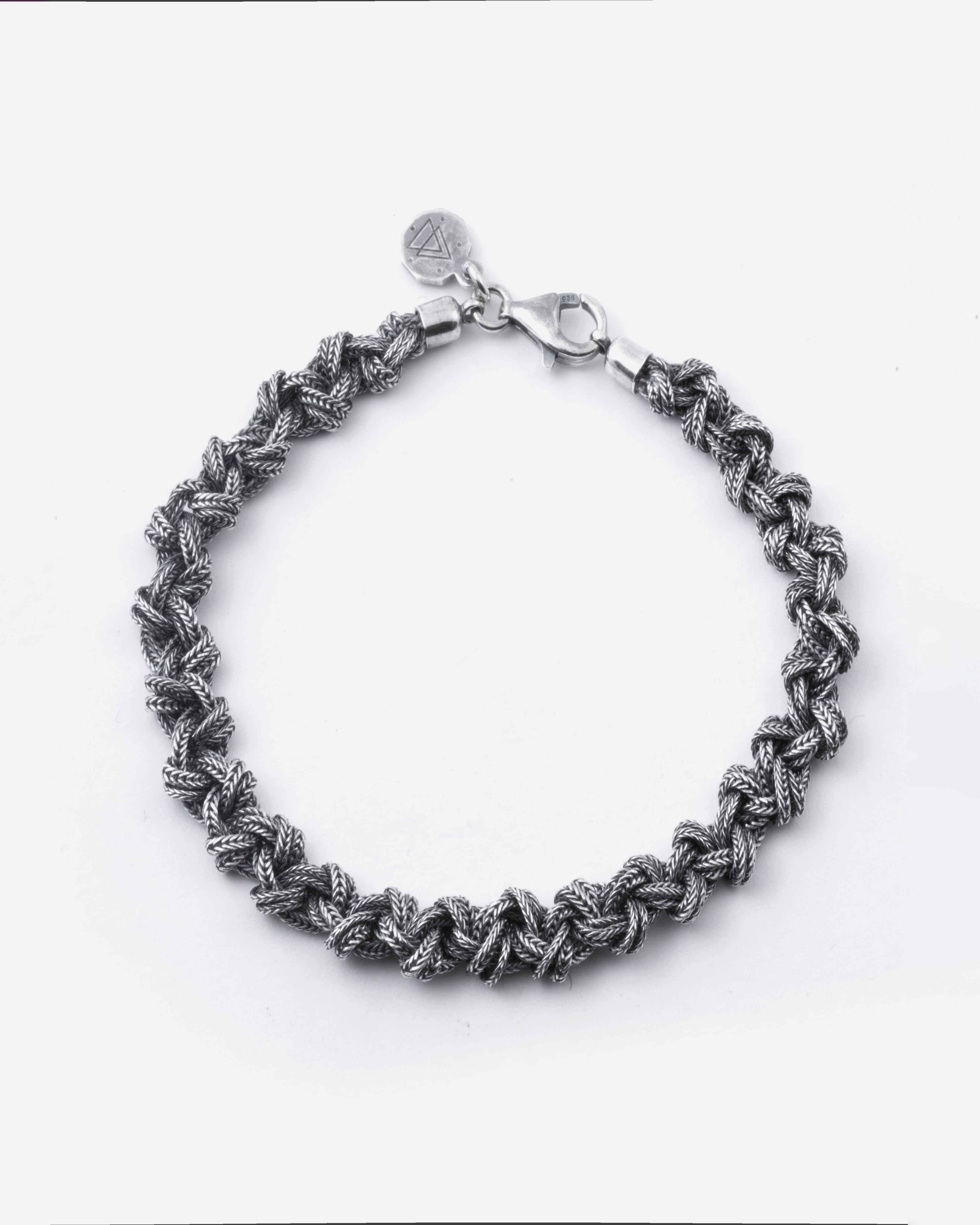 BRACCIALE NODO 2 PICCOLO / ARGENTO BRUNITO LUCIDO