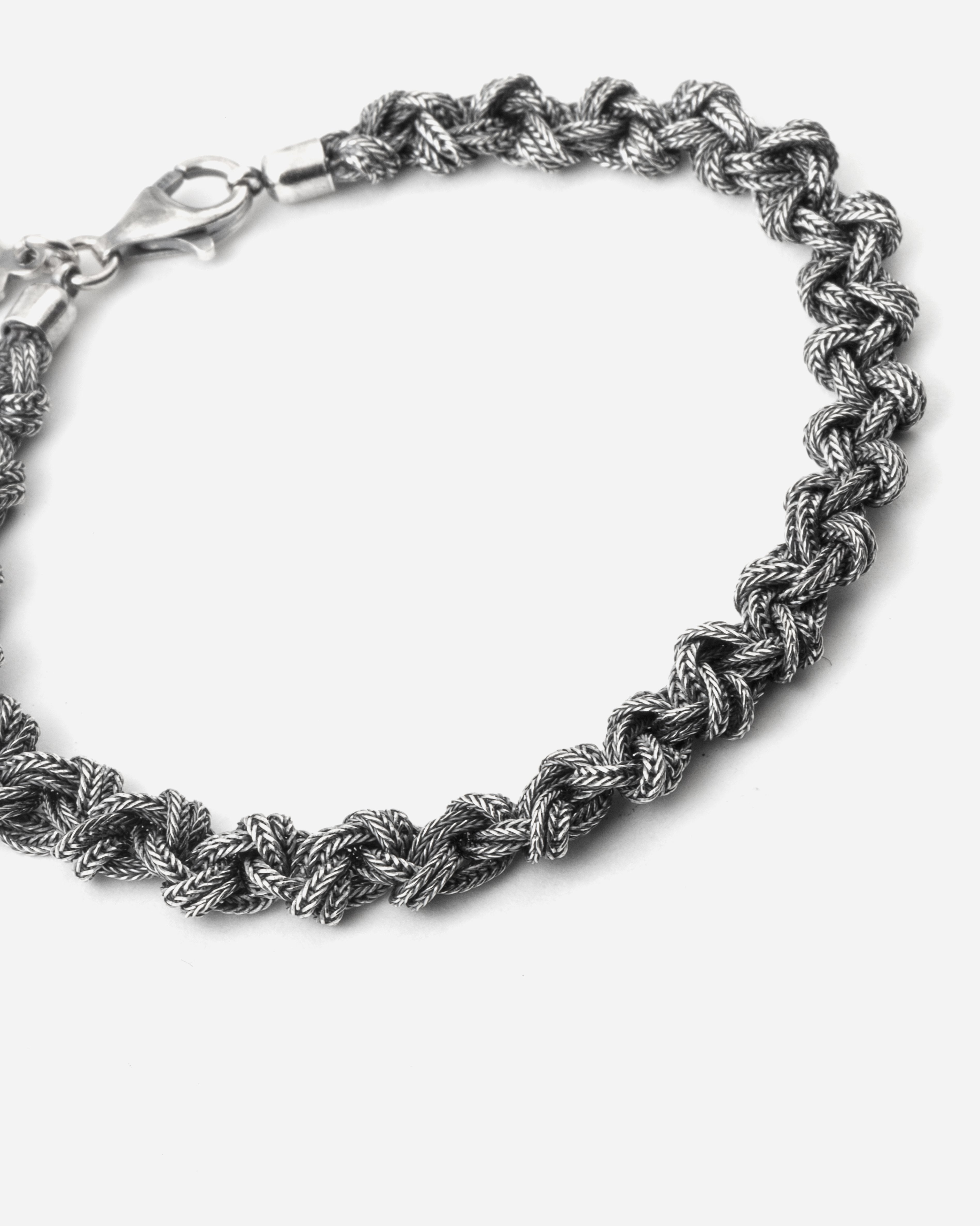 BRACCIALE NODO 2 PICCOLO / ARGENTO BRUNITO LUCIDO