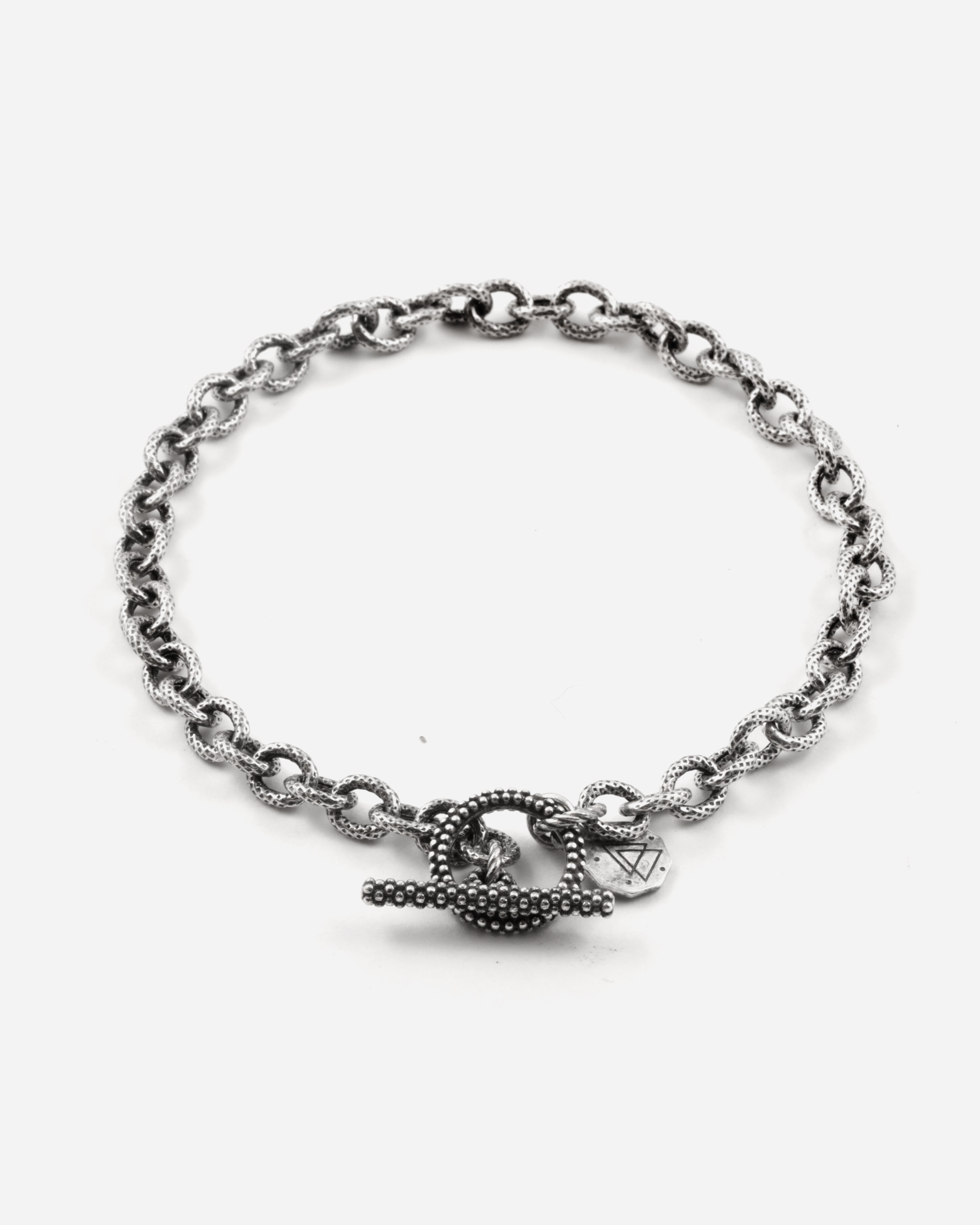 BRACCIALE CATENA F120 VUOTA RIGATA FITTA CON T-BAR