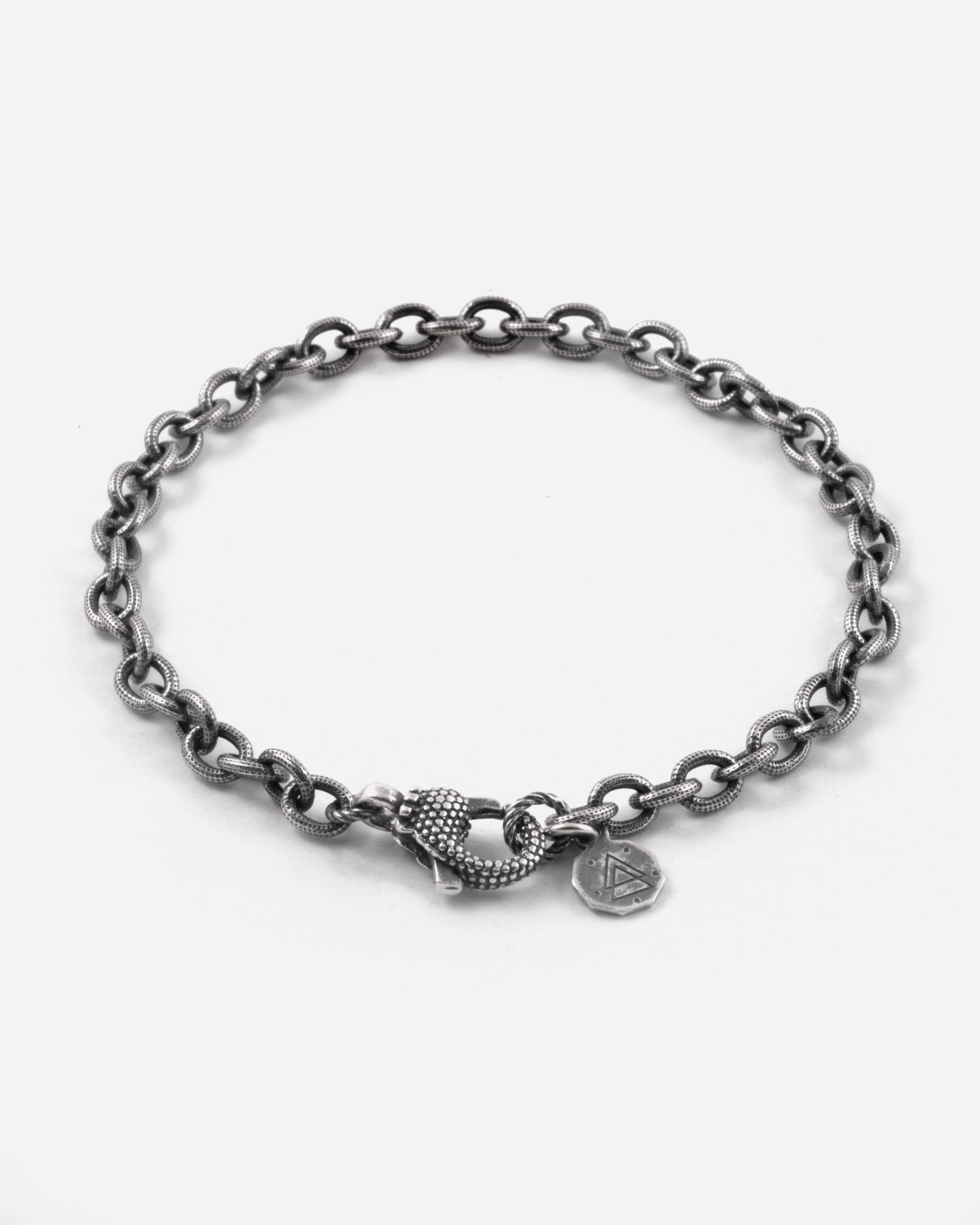 BRACCIALE CATENA F120 VUOTA RIGATA FITTA CON T-BAR