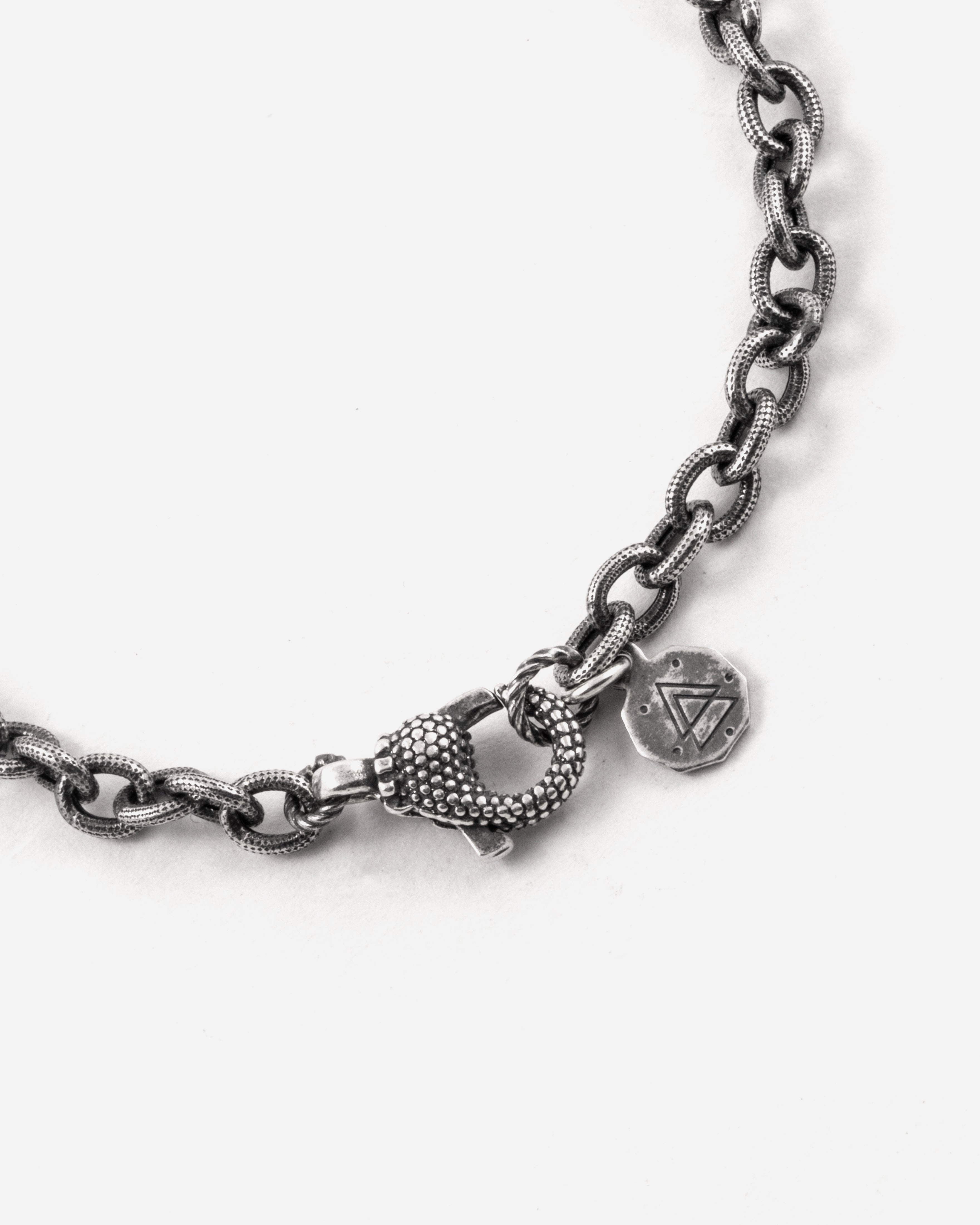 BRACCIALE CATENA F120 VUOTA RIGATA FITTA CON T-BAR