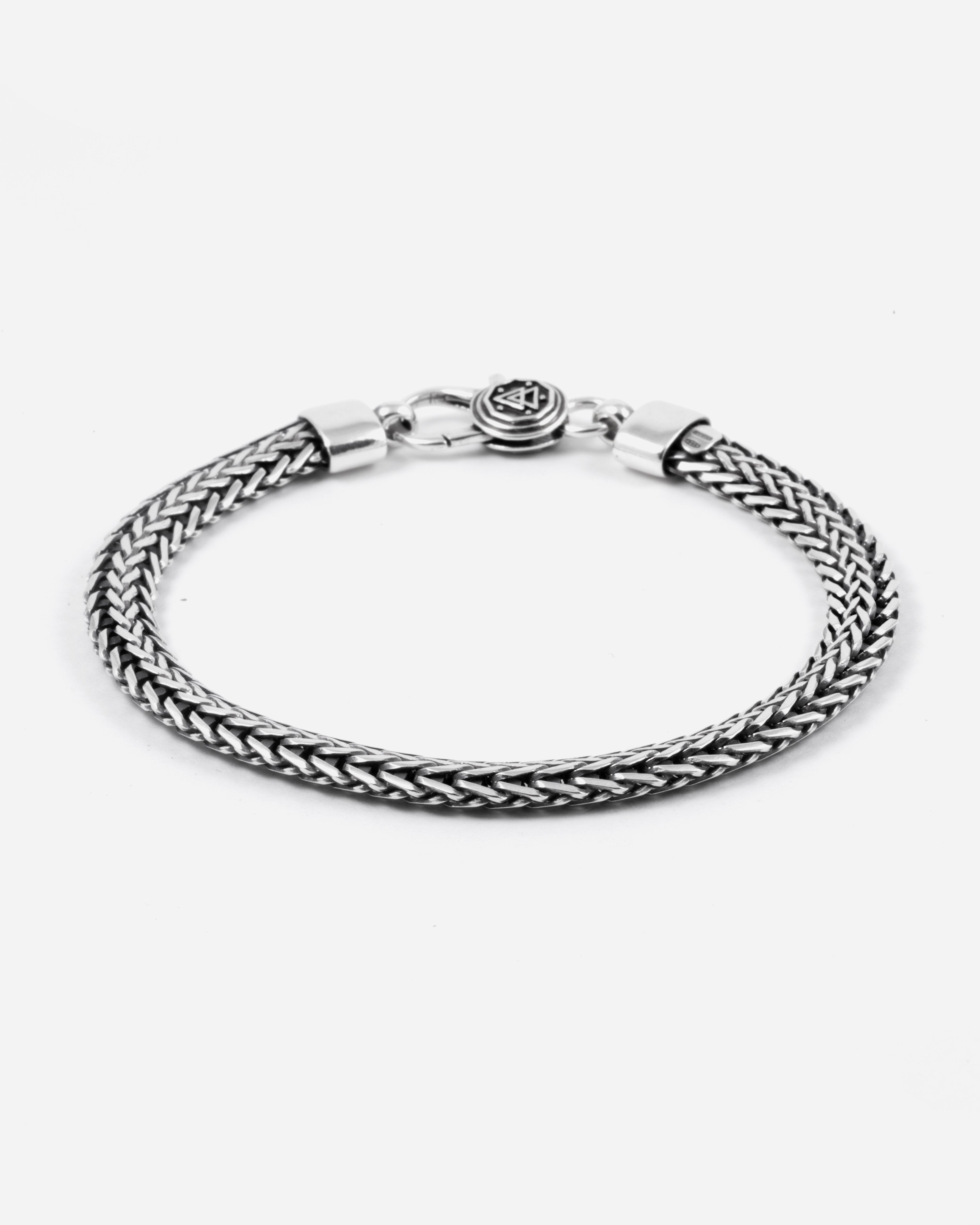 BRACCIALE MAGLIA PERSIANA OVALE  / ARGENTO BRUNITO