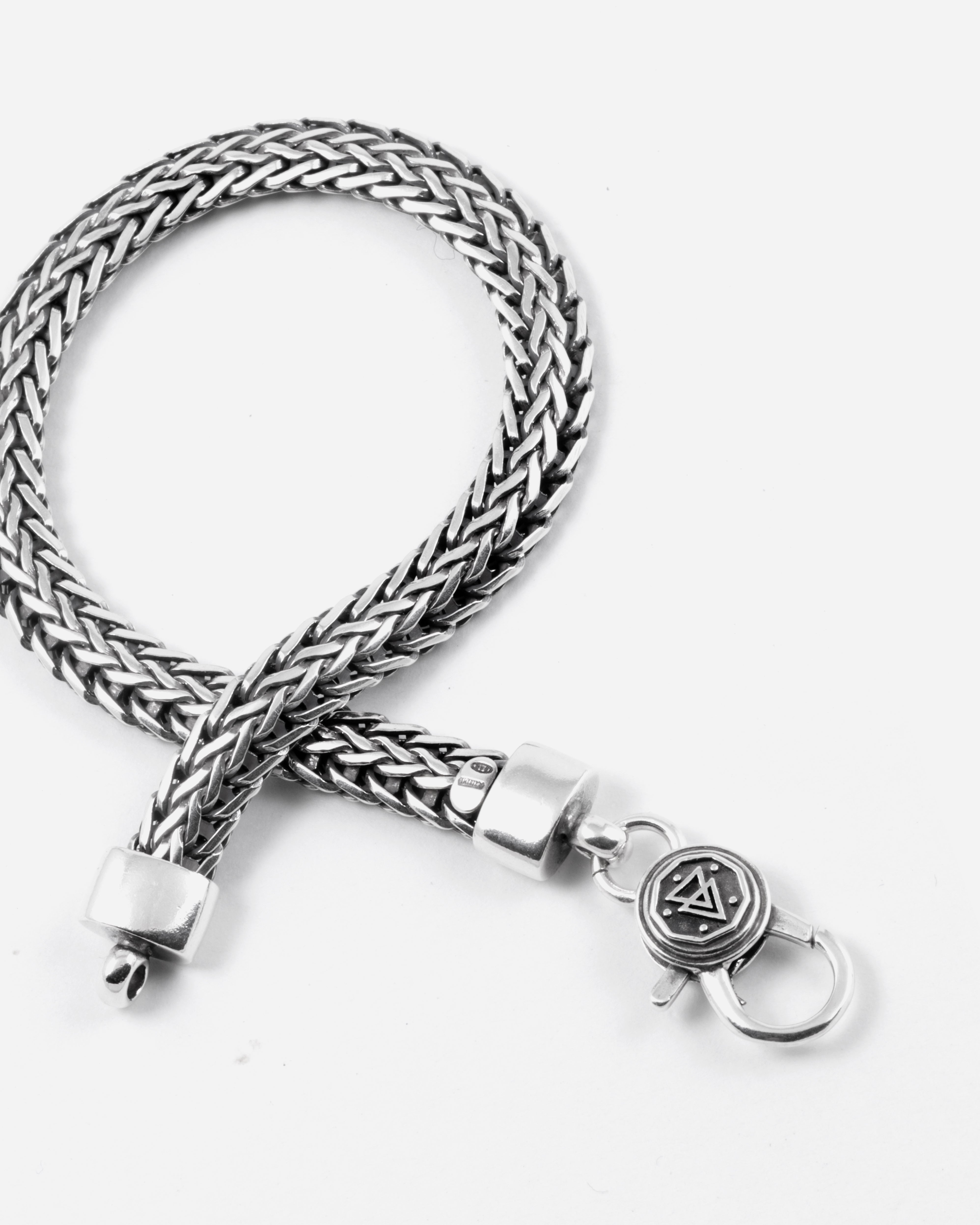BRACCIALE MAGLIA PERSIANA OVALE  / ARGENTO BRUNITO