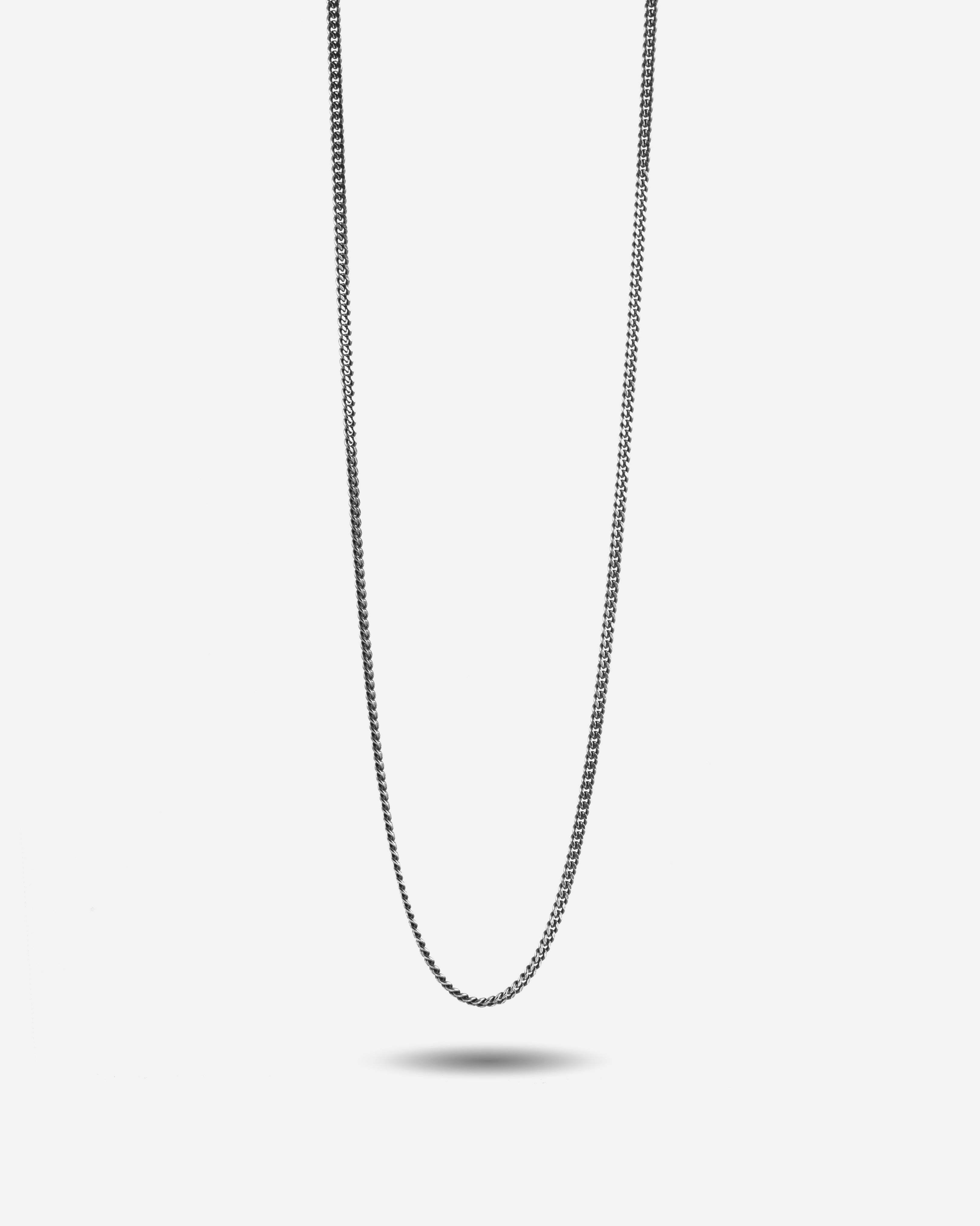 COLLANA GRUMETTA FILO 060 / ARGENTO BRUNITO LUCIDO