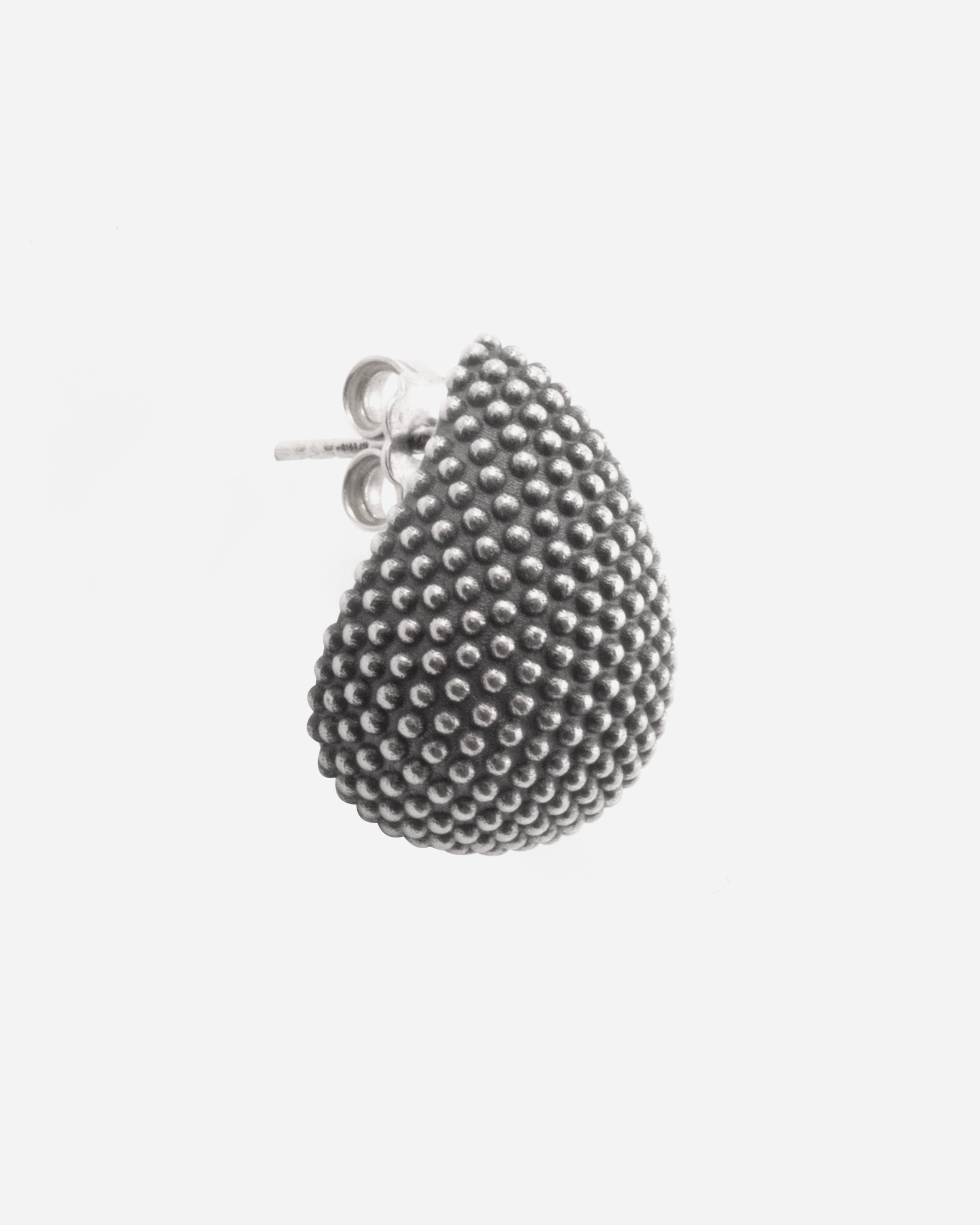 ORECCHINO GOCCIA PUNTINATA / ARGENTO BRUNITO LUCID
