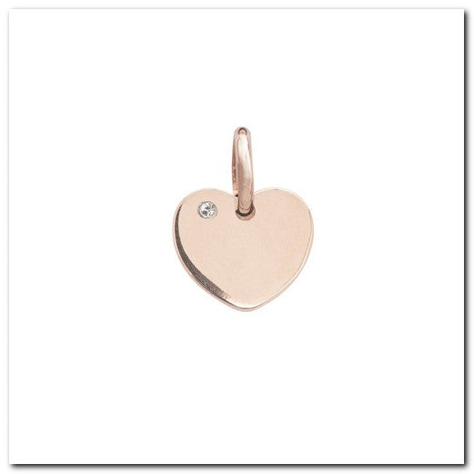 Pendente Tondo Medio Bianco ag925 rose'