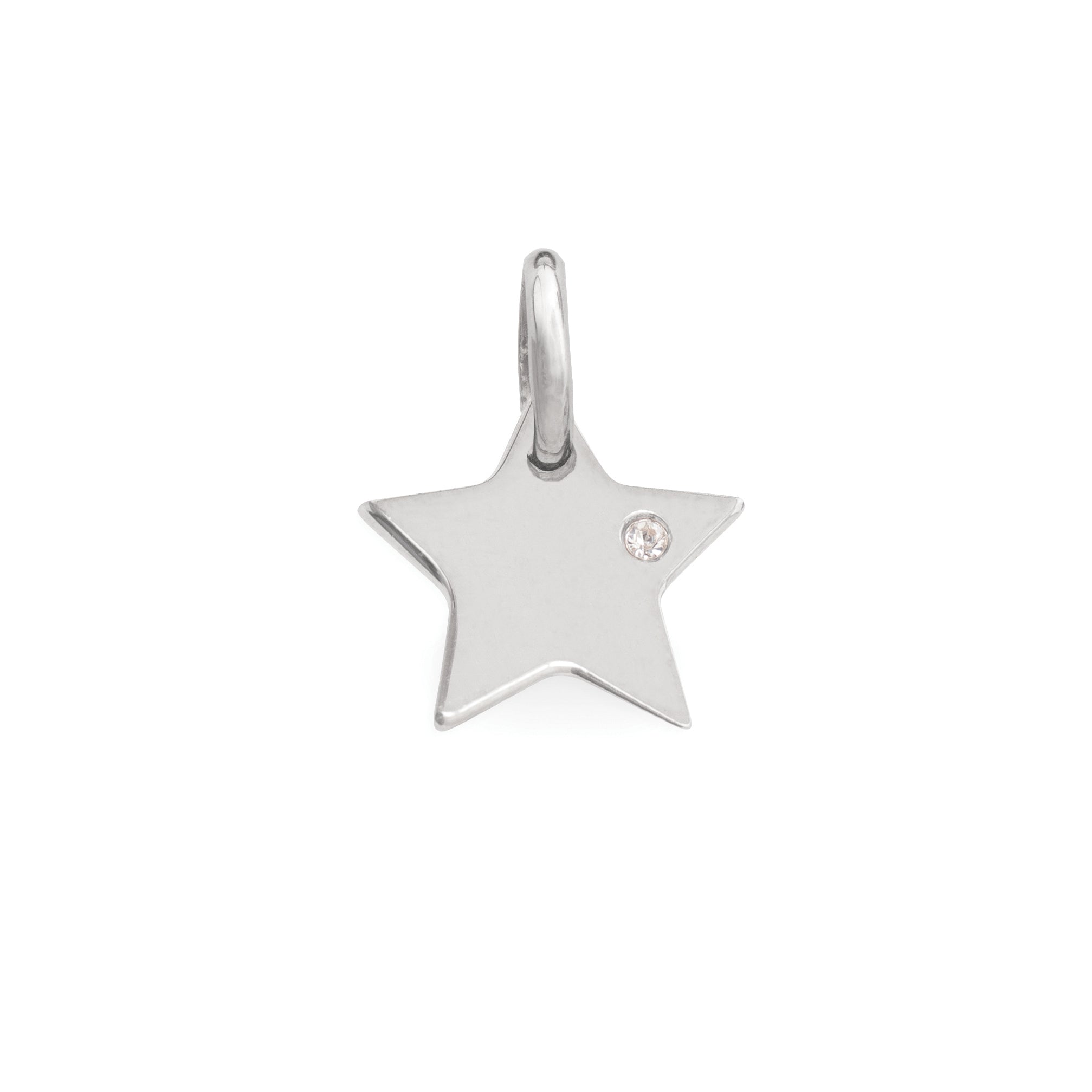 Pendente Tondo Medio Bianco ag925 rose'