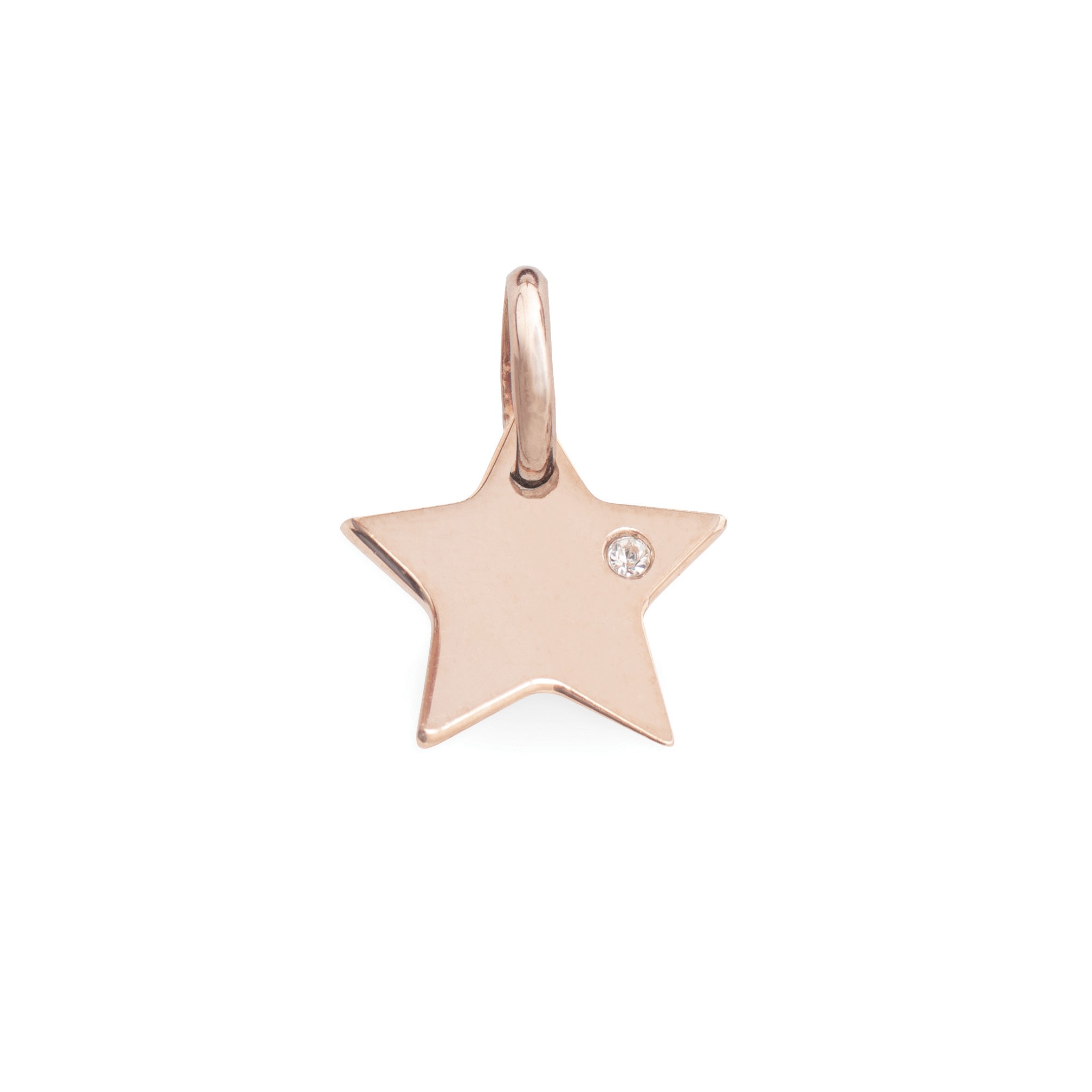 Pendente Tondo Medio Bianco ag925 rose'