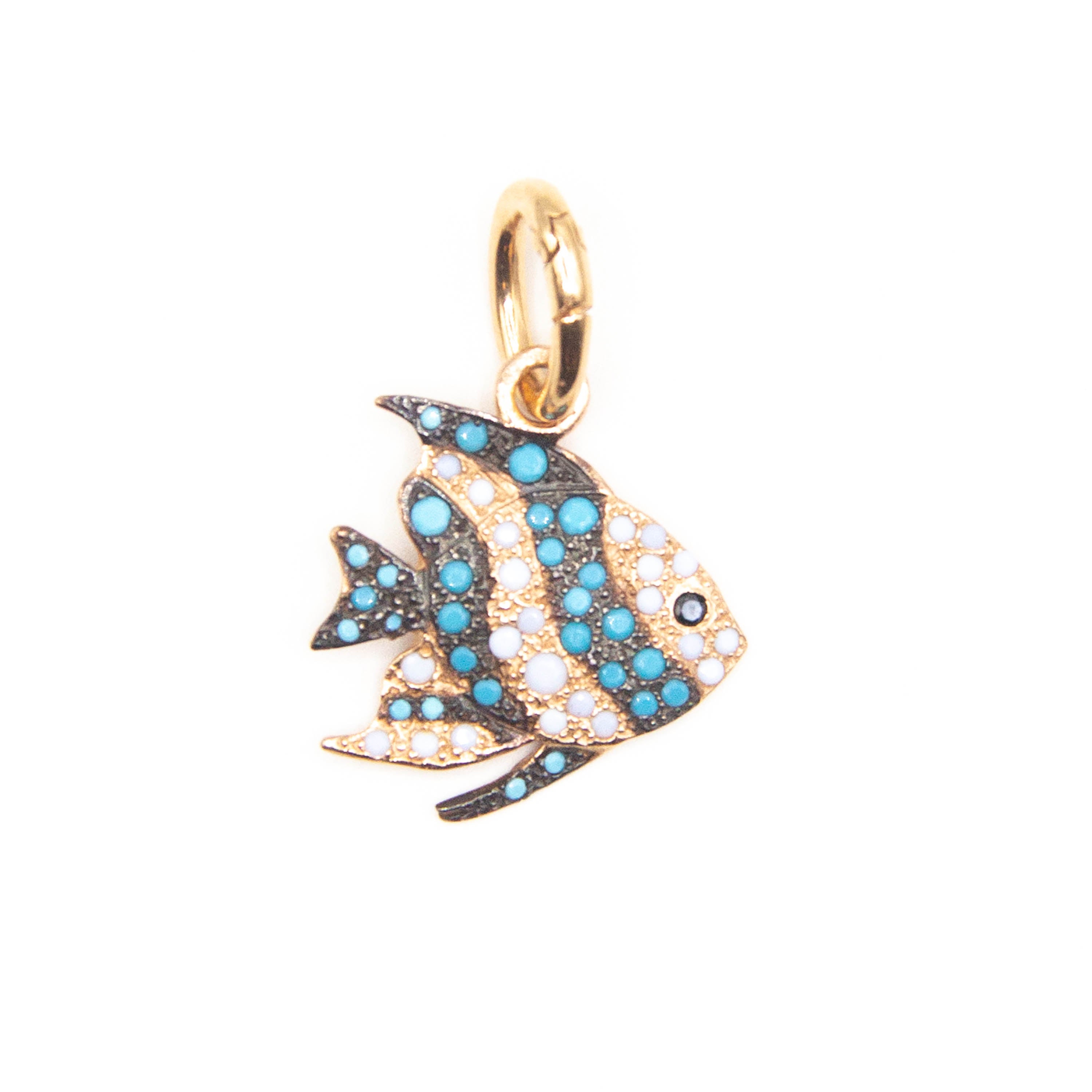 Pendente Tondo Piccolo Bianco ag925 rose'