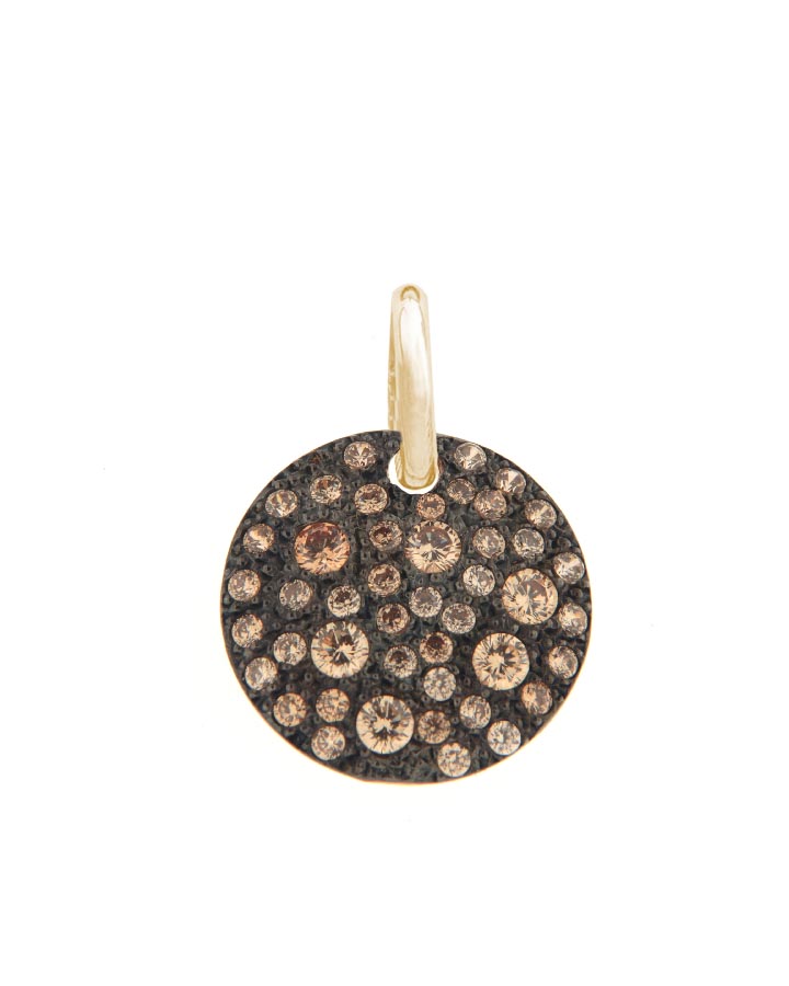 Pendente Tondo Piccolo Brown ag925 rose'