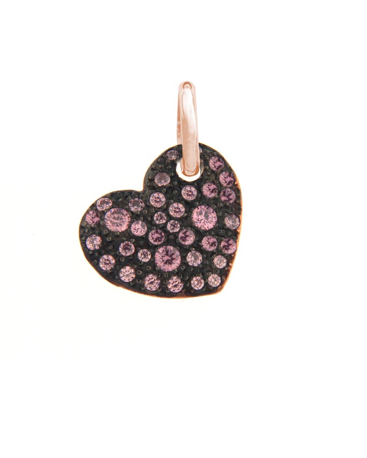 Pendente Tondo Piccolo Brown ag925 rose'