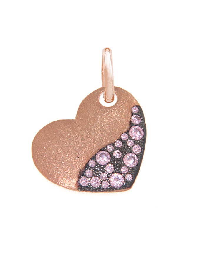 Pendente Tondo Piccolo Brown ag925 rose'