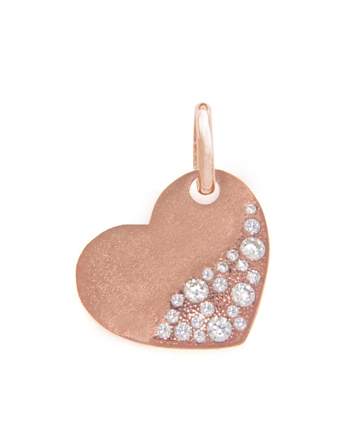 Pendente Tondo Piccolo Brown ag925 rose'