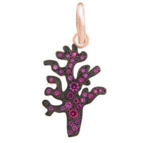 Pendente Tondo Piccolo Brown ag925 rose'