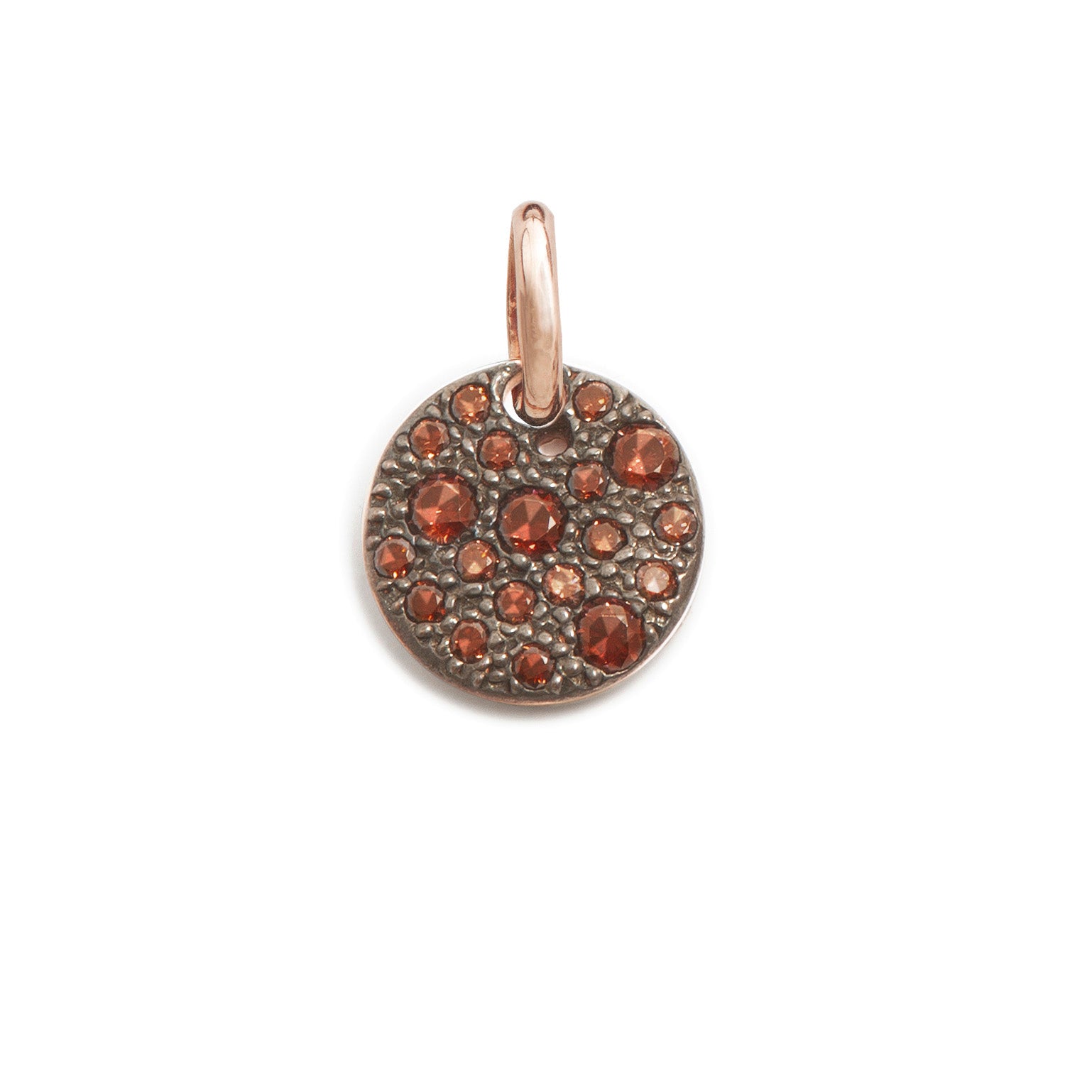 Pendente Tondo Piccolo Brown ag925 rose'